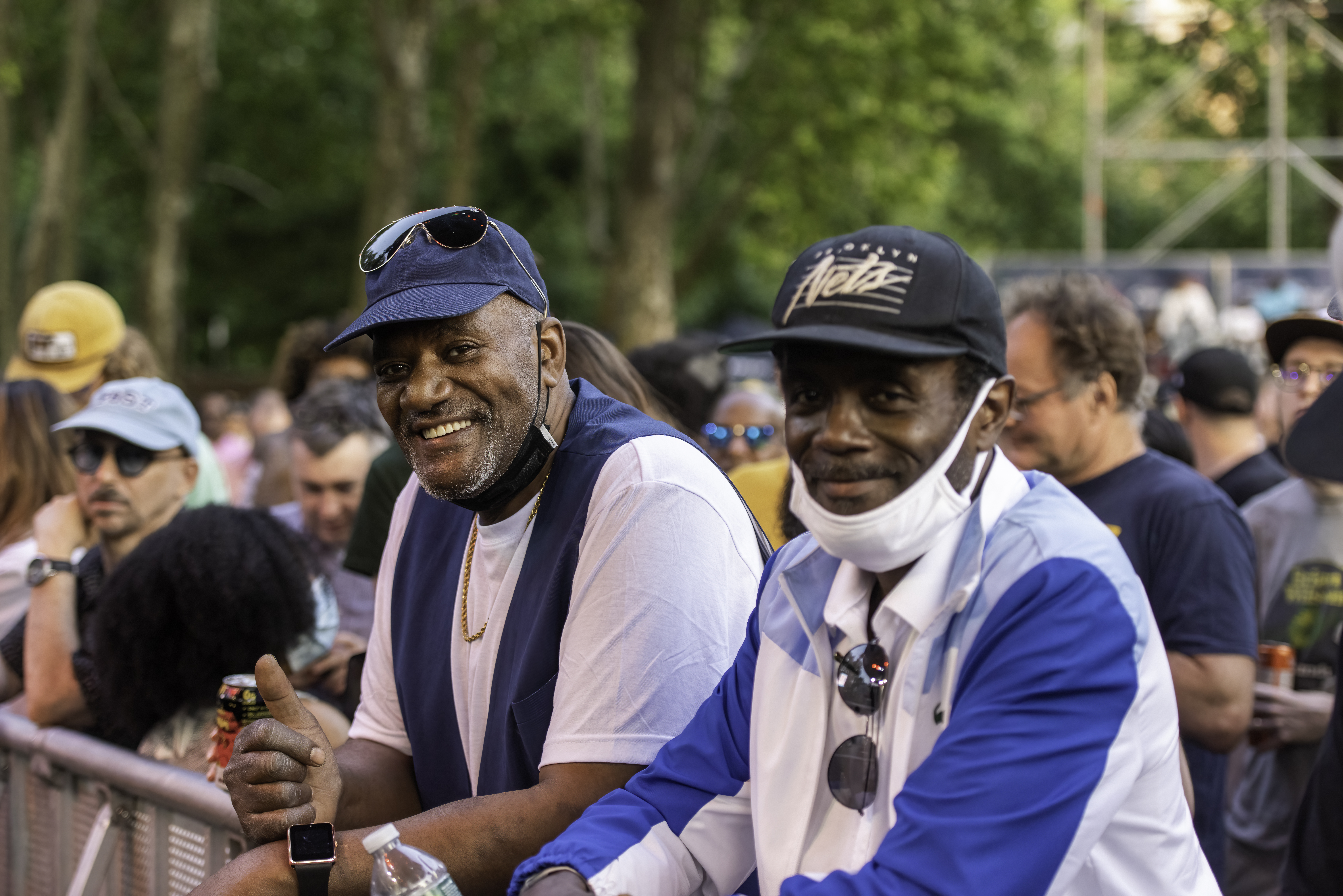 Crowd at George Clinton and P-Funk on the One Nation Under A Groove Tour at Central Park SummerStage