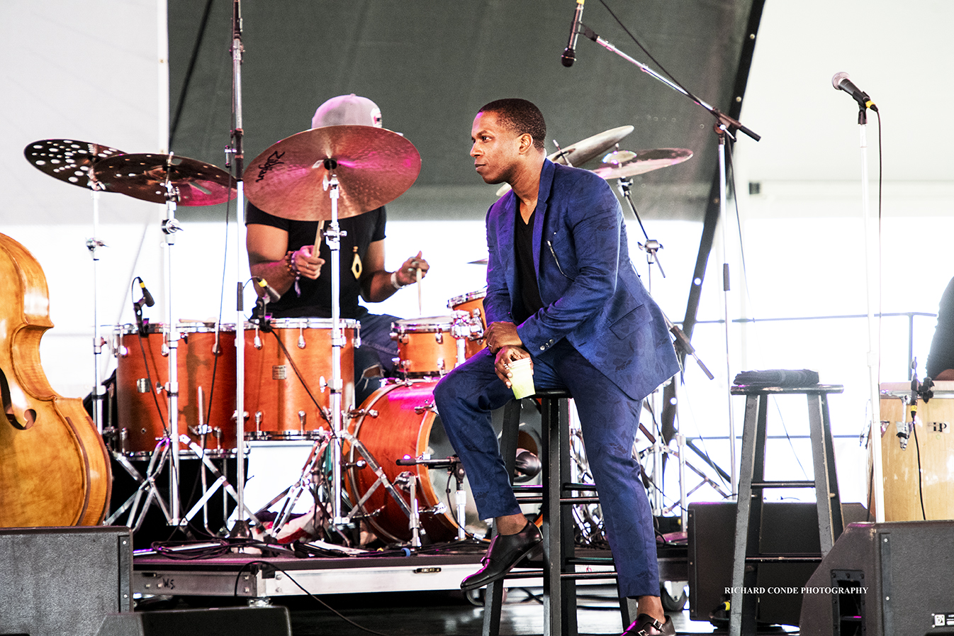 Leslie Odom Jr at the 2017 Newport Jazz Festival