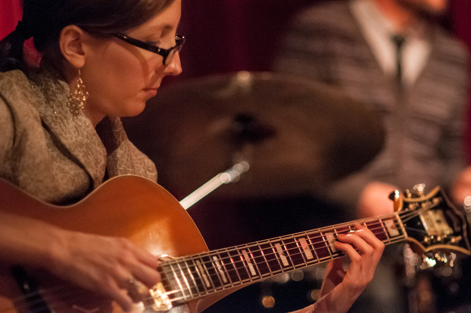 Mary Halvorson with Tomas Fujiwara and the Hook up at Cornelia Street Cafe