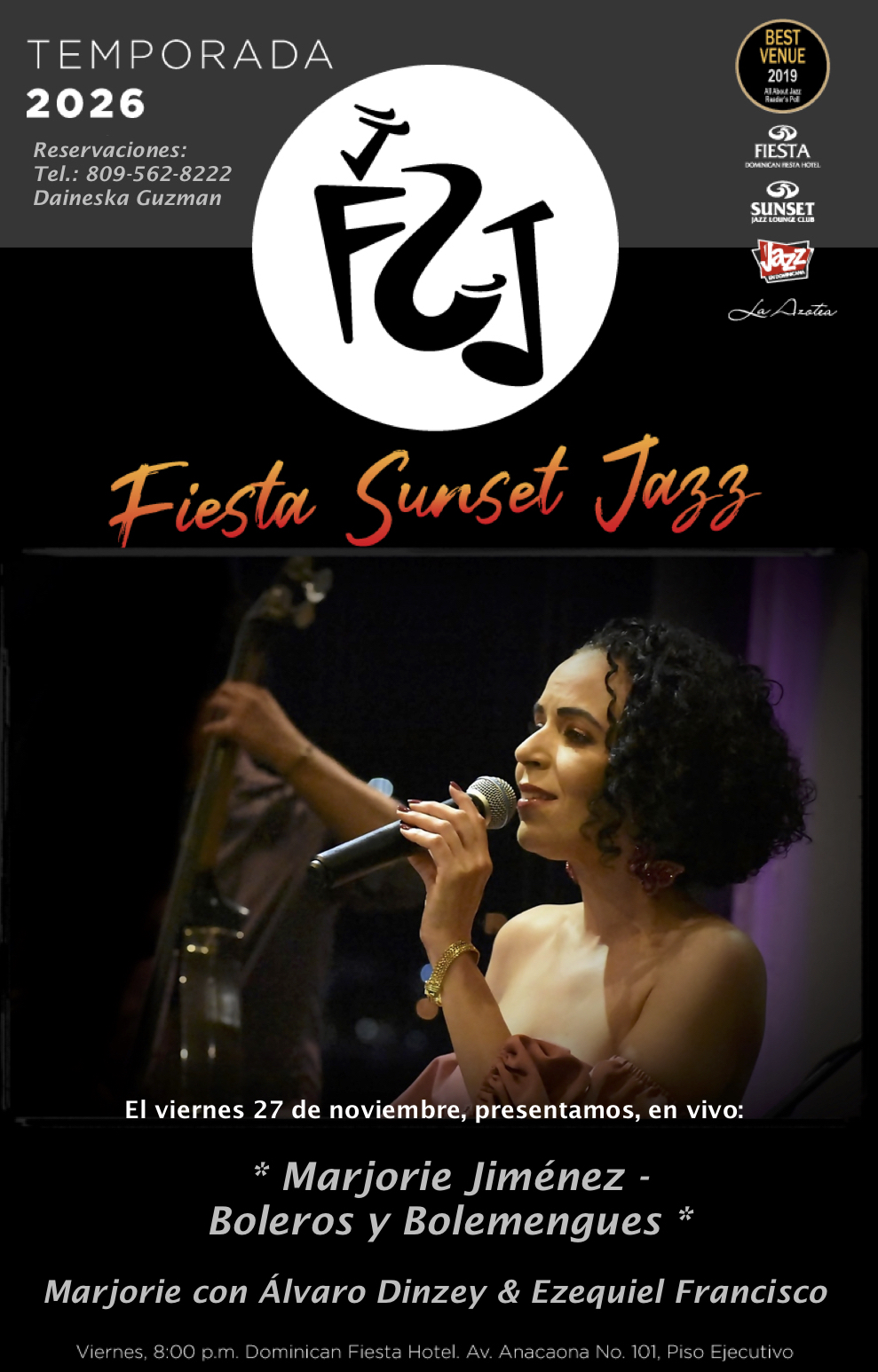 Marjorie Jimenez - Boleros And Bolemengues — jazz photo by Fernando Rodriguez De Mondesert | All About Jazz
