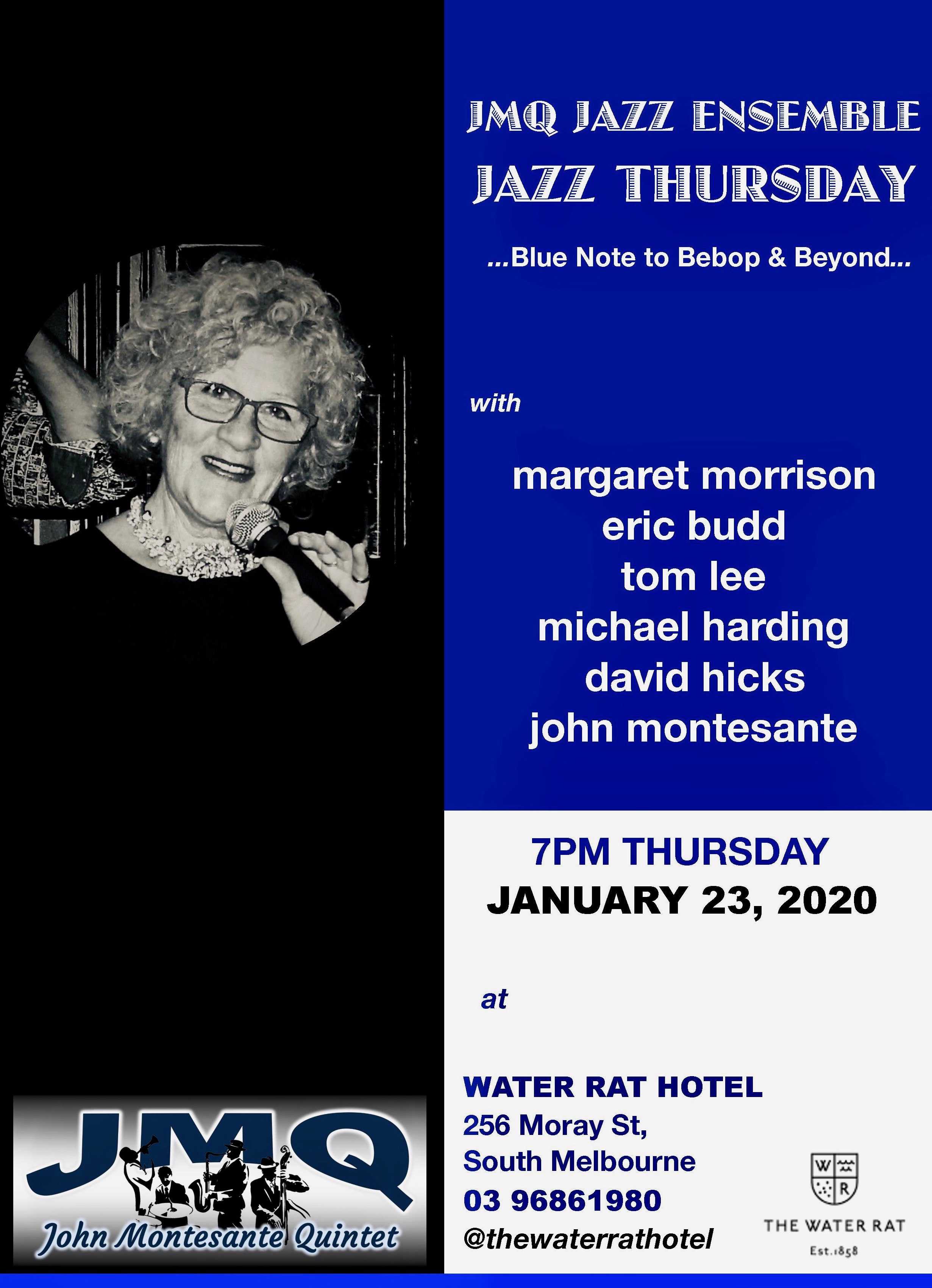 Margaret Morrison Features With JMQ Jazz