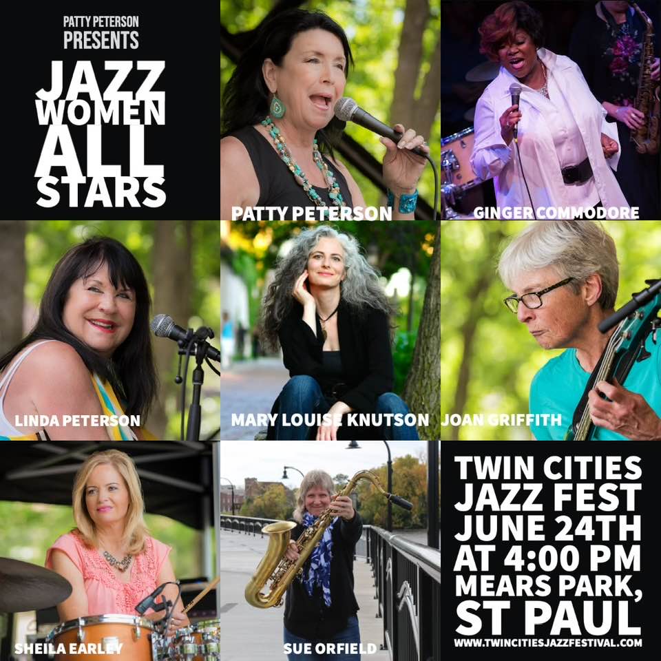 Patty Peterson Presents Jazz Women All Stars Feat. Ginger Commodore, Linda Peterson, Mary Louise Knutson, Sue Orfield, Karyn Quinn, and Sheila Earley