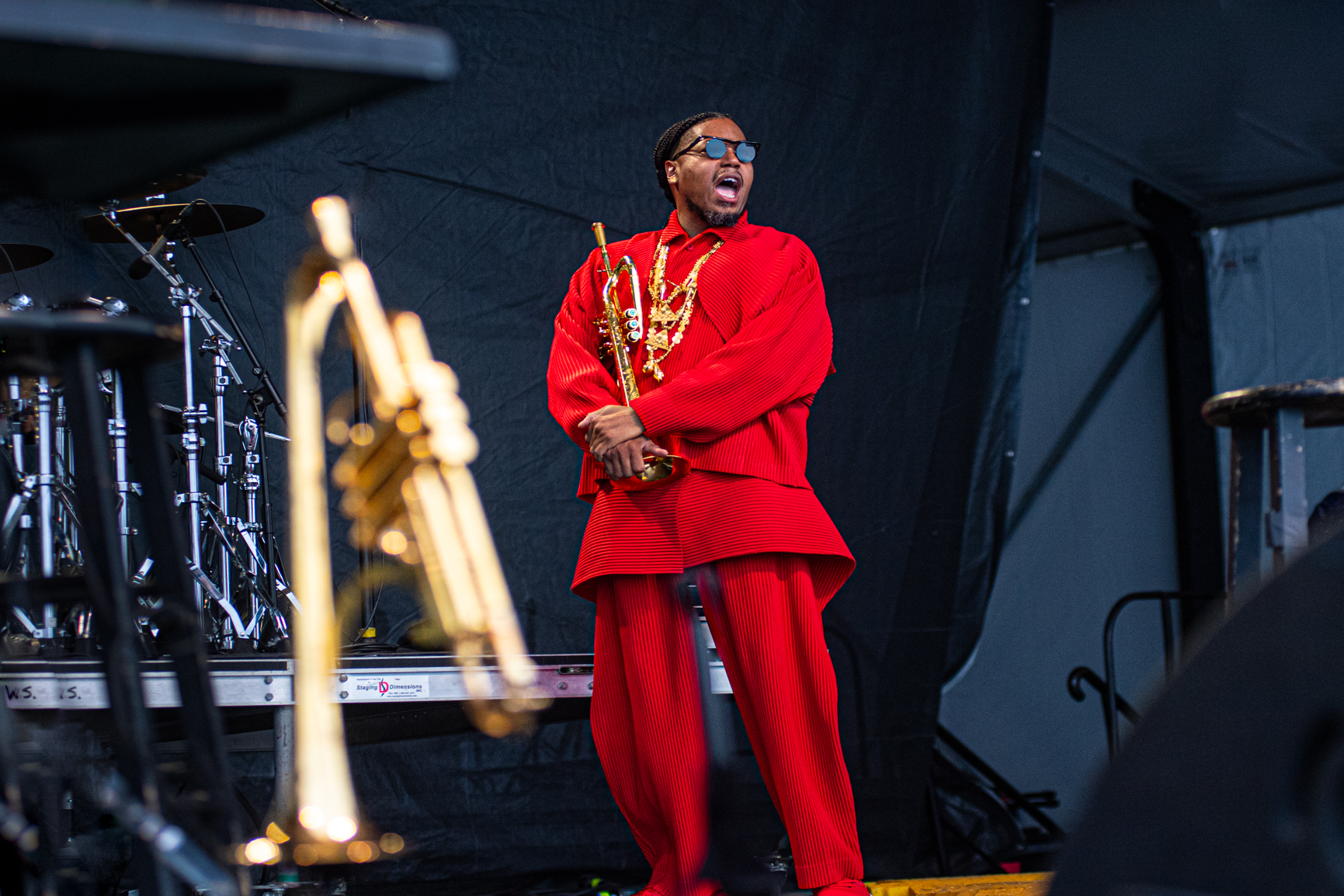 Chief Adjuah at the 2026 Newport Jazz Festival — jazz photo by Richard Conde | All About Jazz