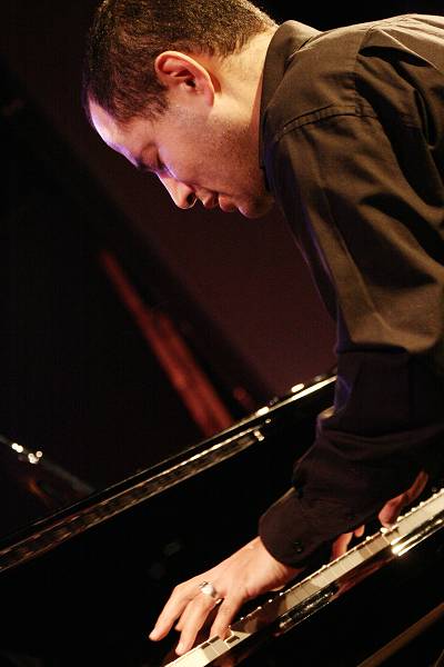Moncef Genoud with the "Moncef Genoud Trio" at the Sud Des Alpes, Amr, Geneva, Switzerland,2005