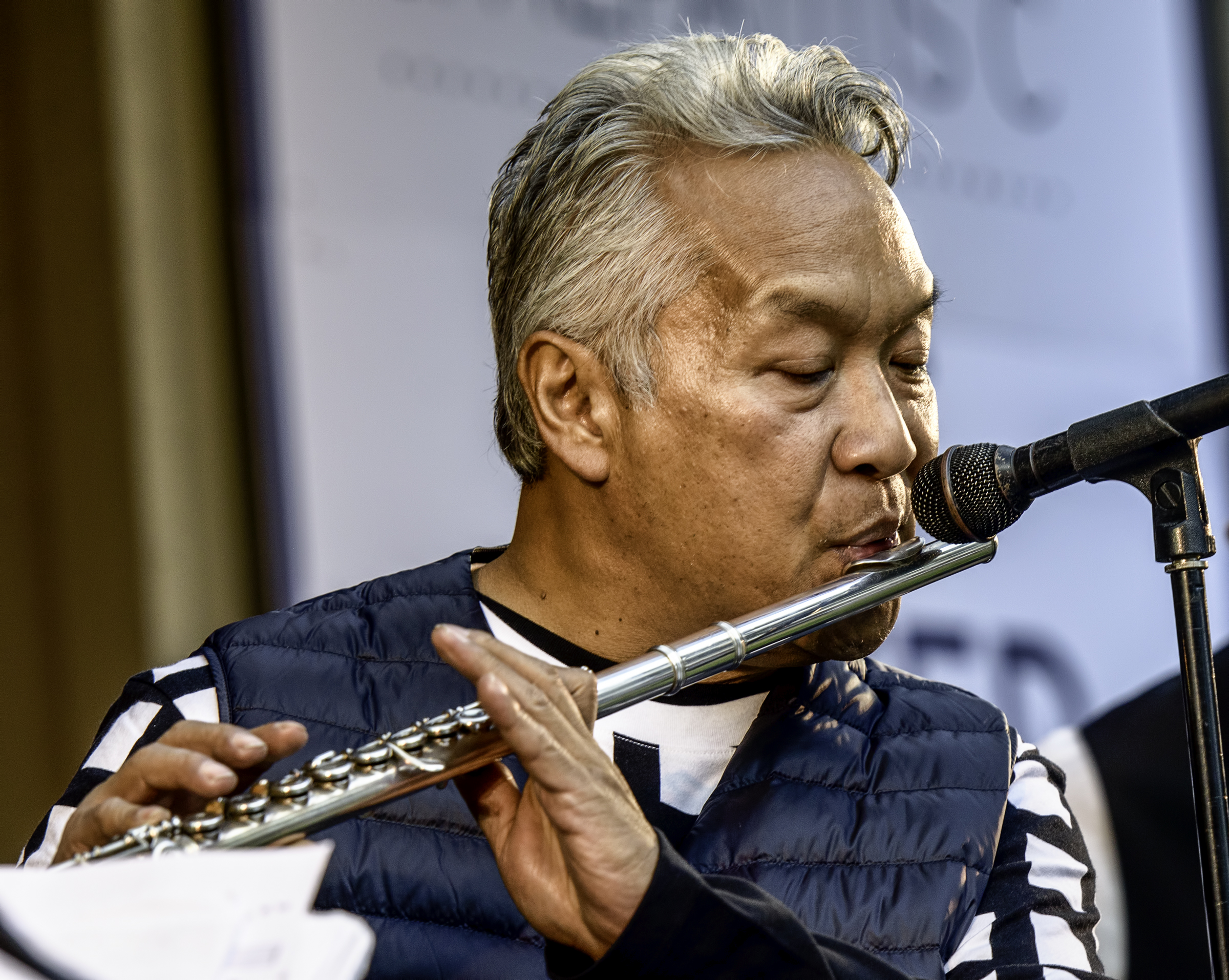 Melecio Magdaluyo with the Ray Obiedo Latin Jazz Project at the Monterey Jazz Festival