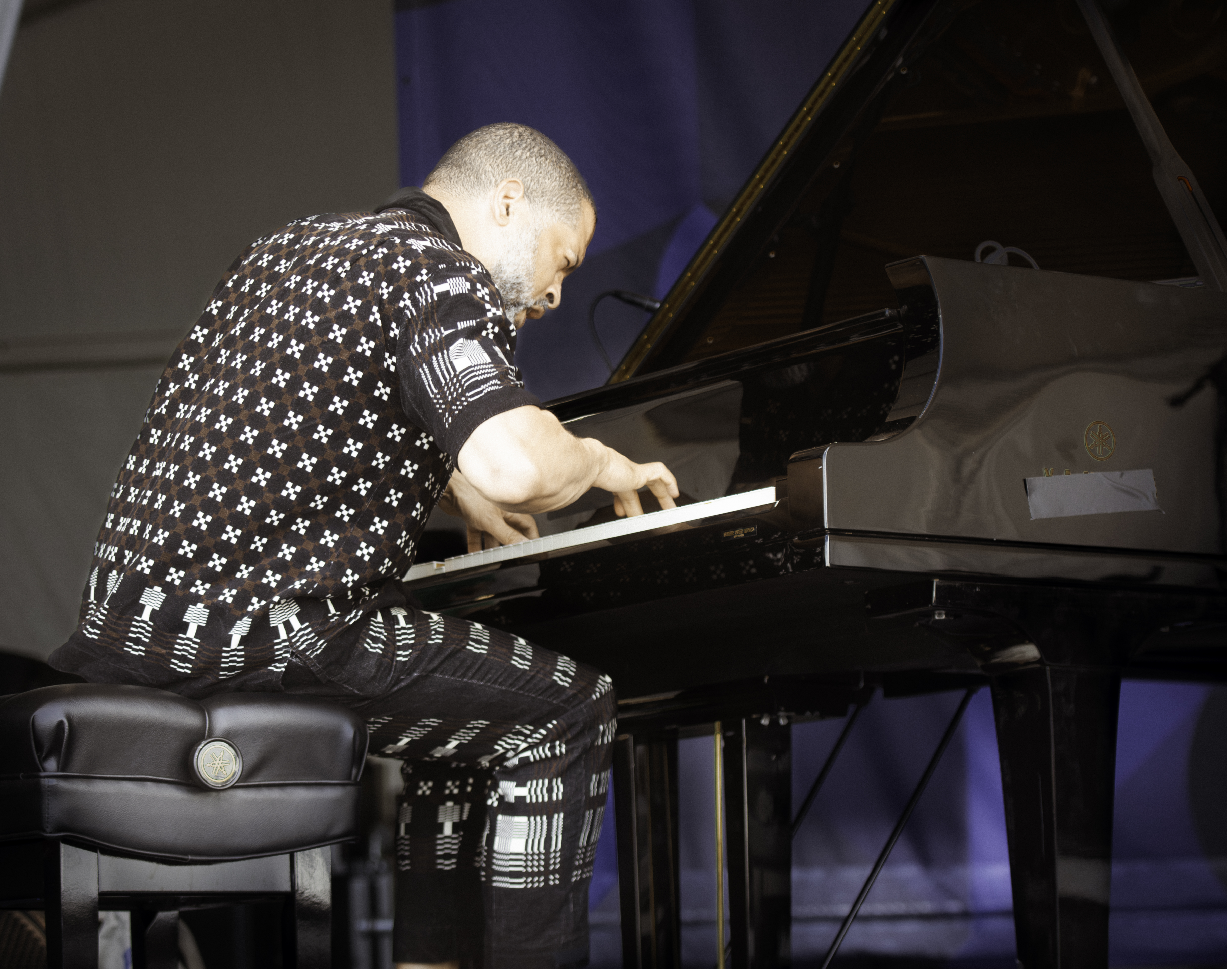 Jason Moran with Charles Lloyd New Quartet at the Newport Jazz Festival 2023