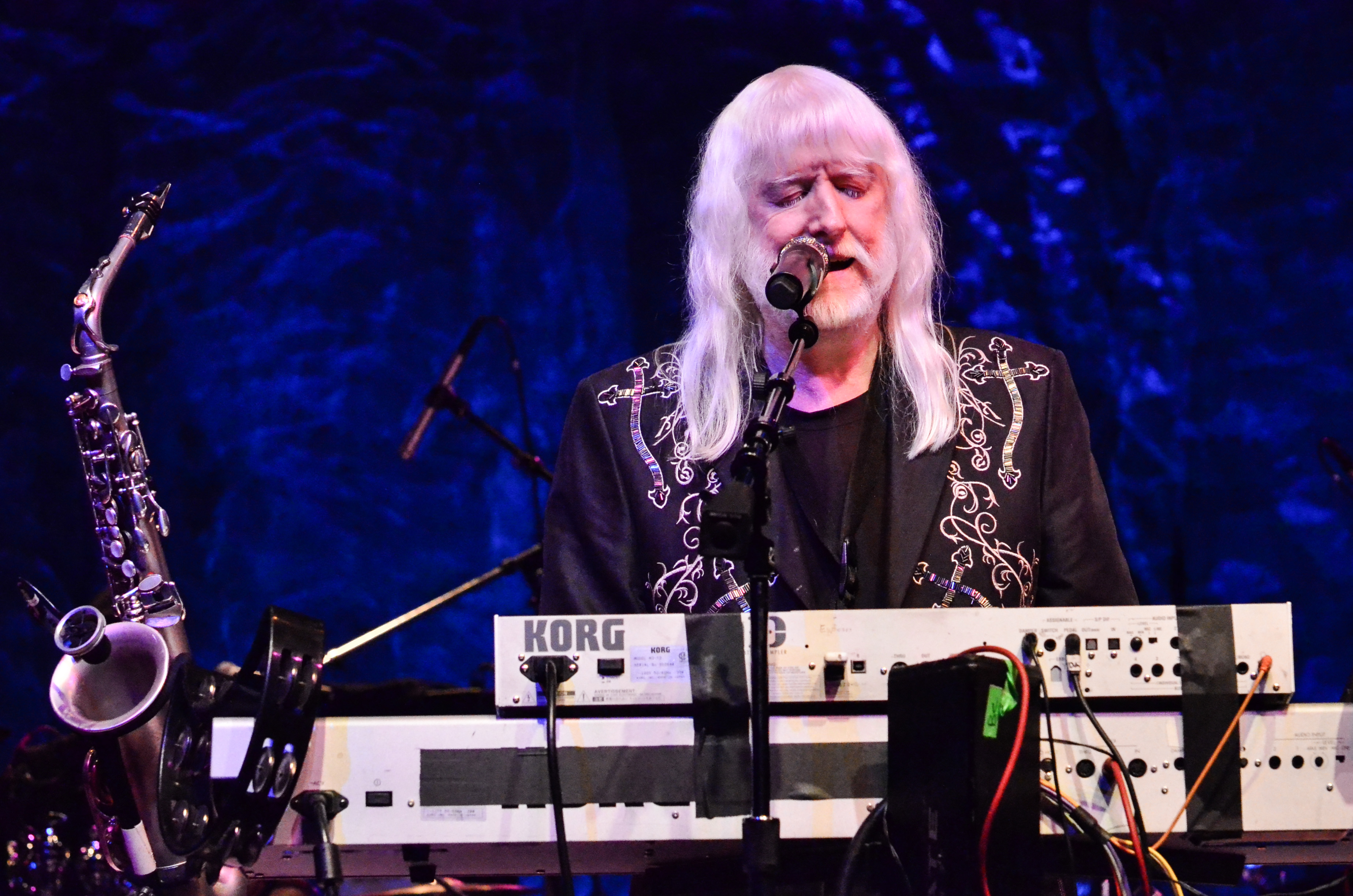 Edgar Winter at NYCB Theatre at Westbury on 8-28-2015. 