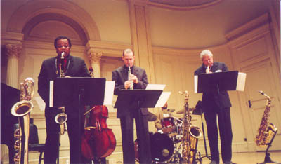 Howard Johnson, Dennis Mitcheltree, Gary Bartz at Carnegie Hall 2001