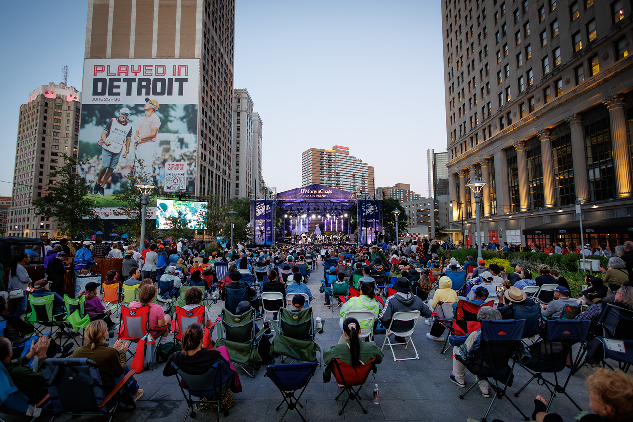 DJF24 Cadillac Square evening