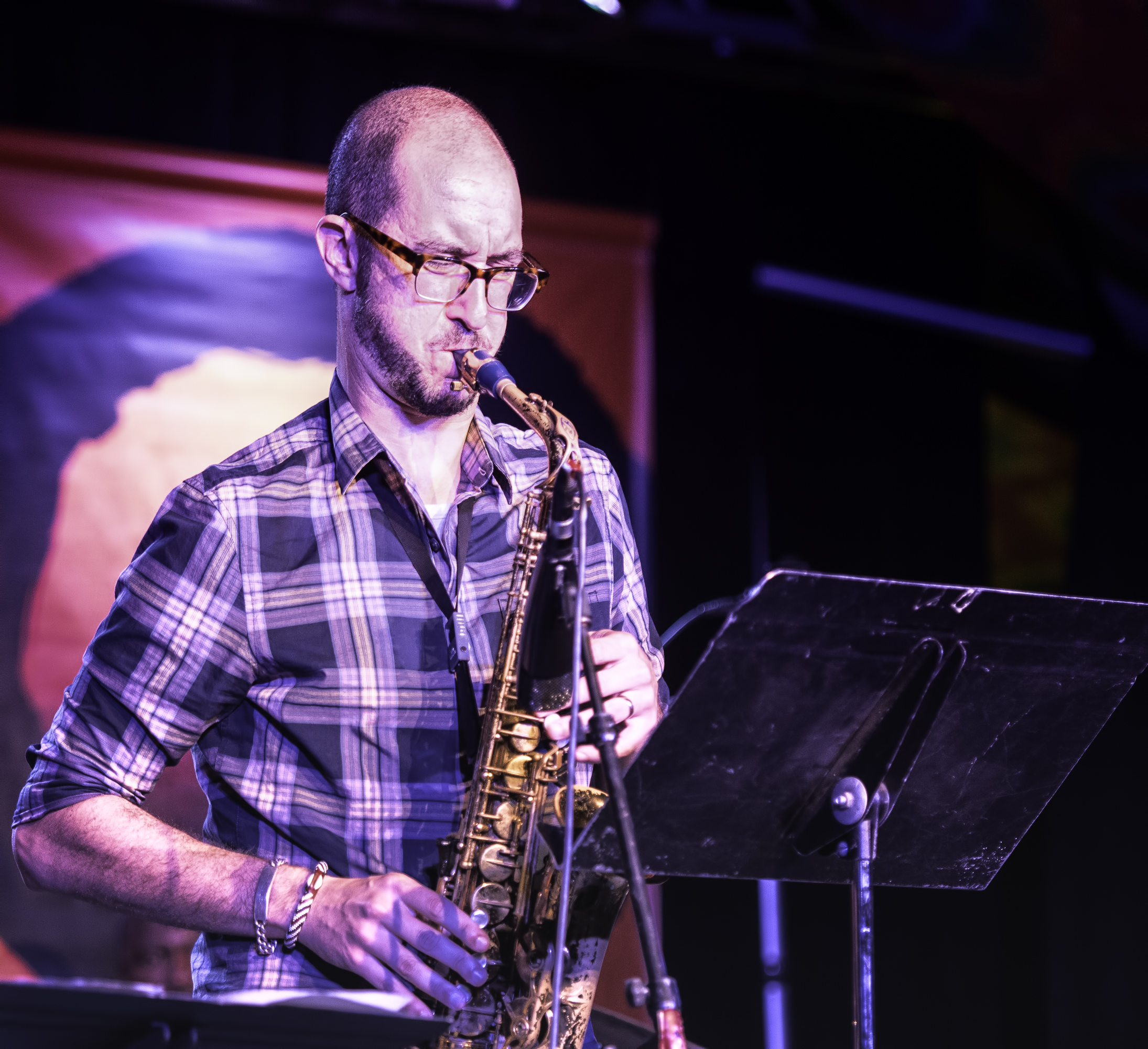 Steve Lehman with the Vijay Iyer Sextet at the Monterey Jazz Festival