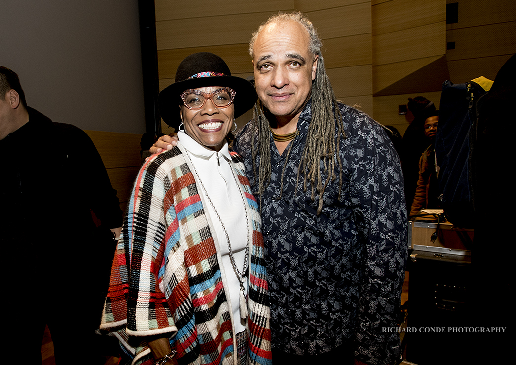 Dee Dee Bridgewater and Mino Cinelu at the 2018 Winter Jazz Festival