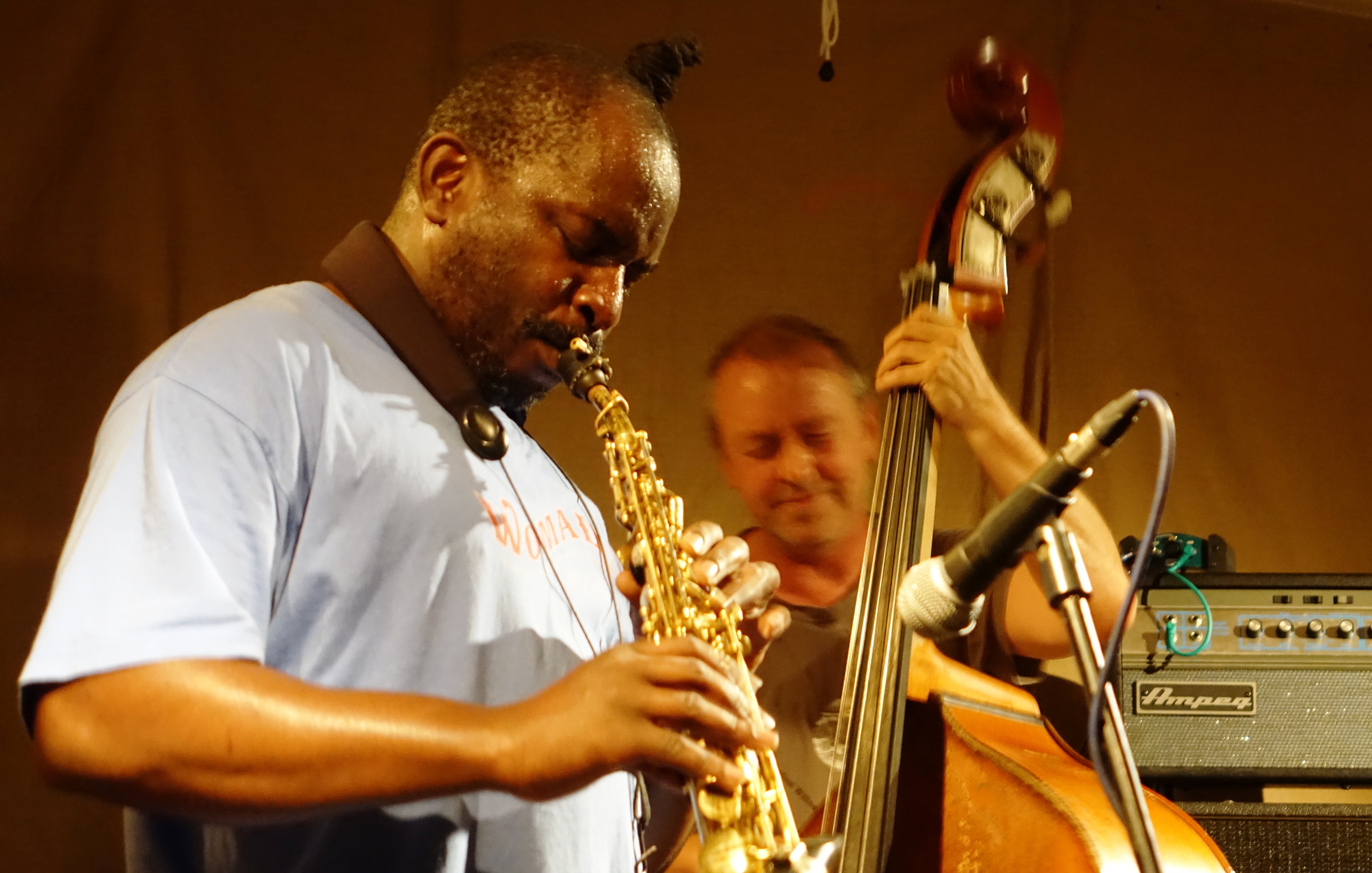 Jason Yarde and John Edwards at Cafe Oto, London in October 2018