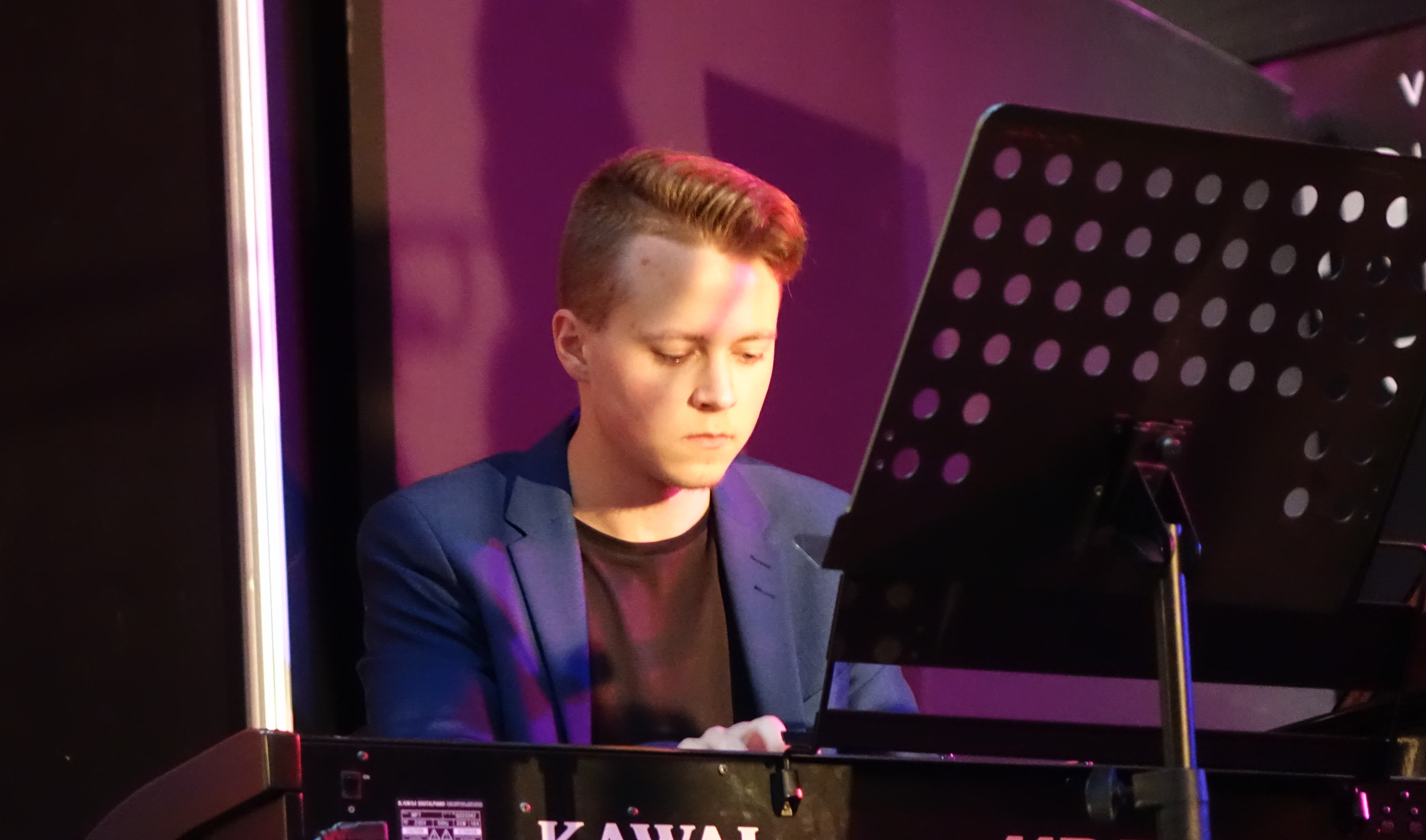 Domas Žeromskas at the Vilnius Mama Jazz Festival in November 2017