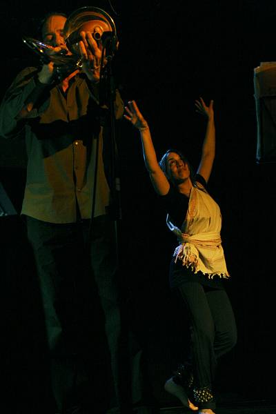 Jean-Jacques Pedretti and Jamila Dorner with "Kawthar" at Catalyse, Geneva, Switzerland, April 2006