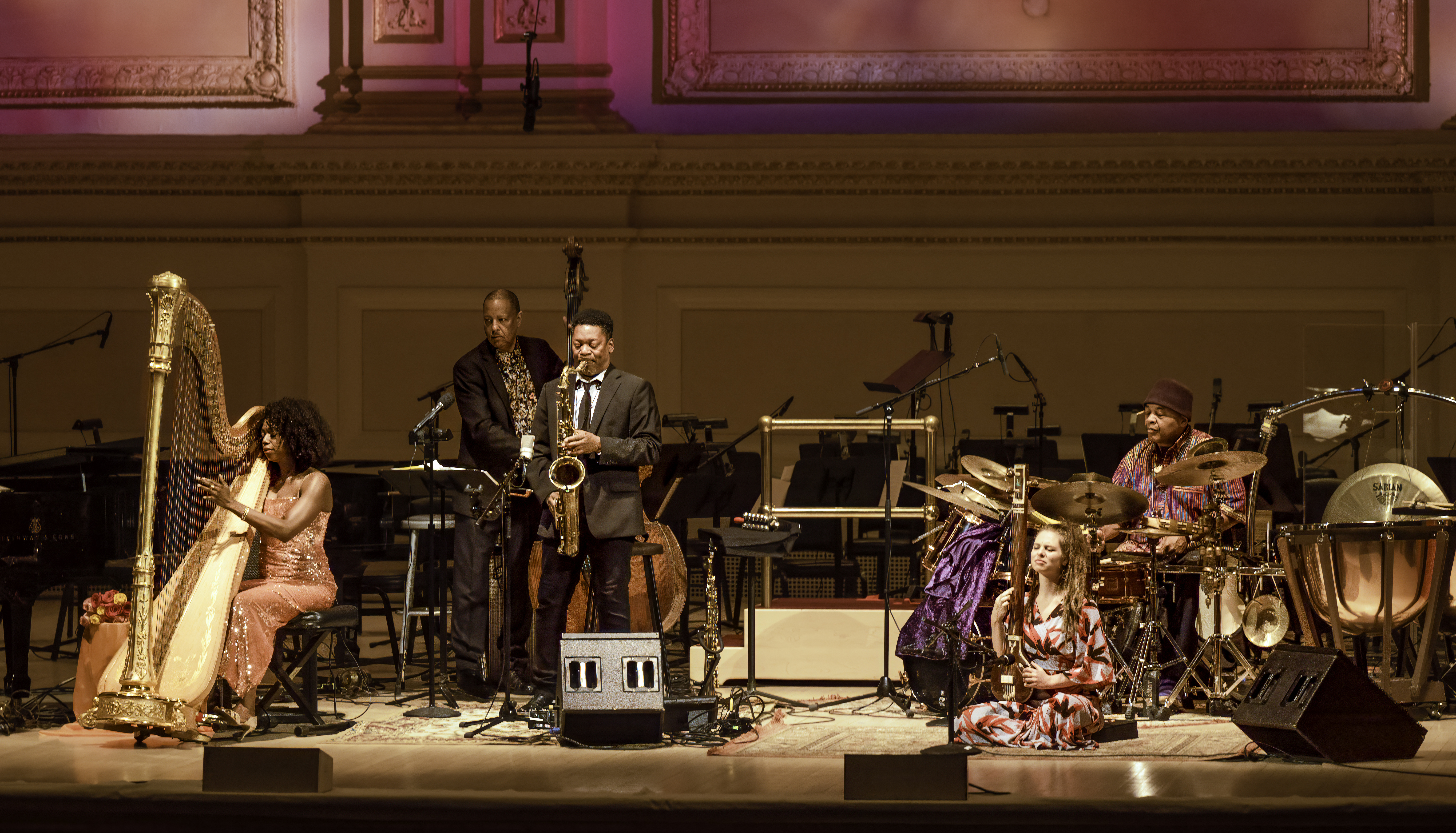 Brandee Younger, Robert Hurst, Ravi Coltrane, Jeff "tain" Watts, And Sivan Arbel With Cosmic Music: The Celestial Songs Of Alice Coltrane