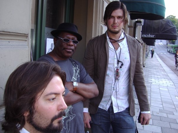 Roman,Emmett & Mats Outside @ 'Fredman's Club',Uppsala,Sweden,2006'