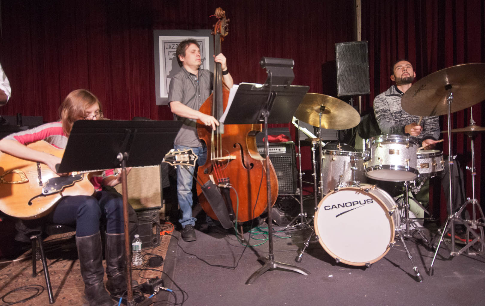 Mary Halvorson, Trevor Dunn, and Tomas Fujiwara and the Hook up at the Jazz Gallery