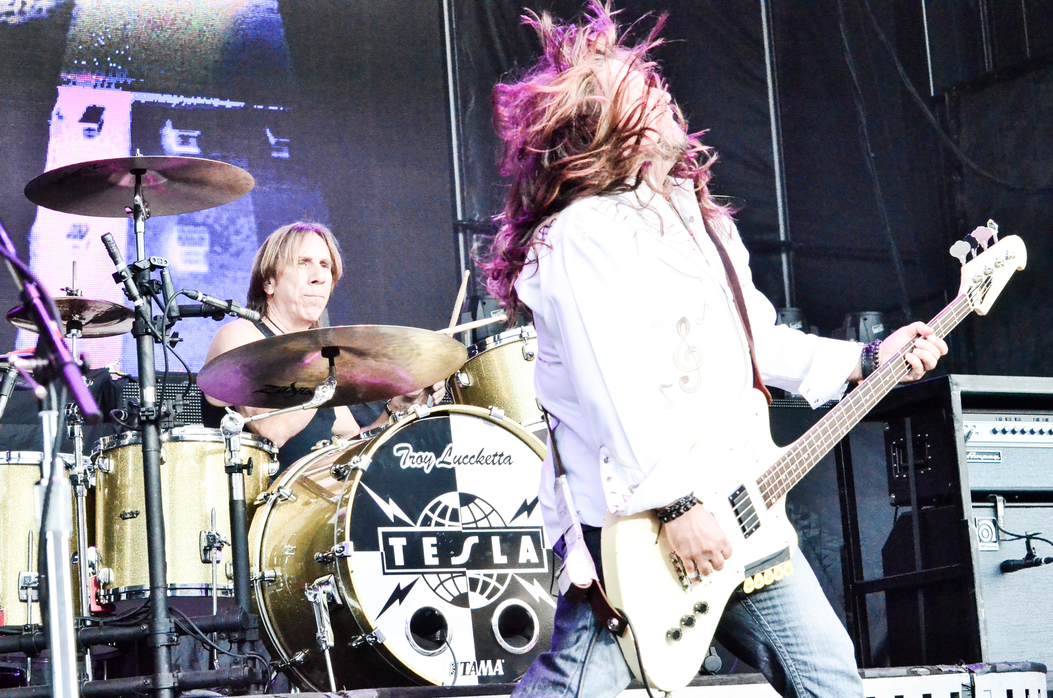 Tesla at Nikon at Jones Beach Theater on 7-23-2015. 