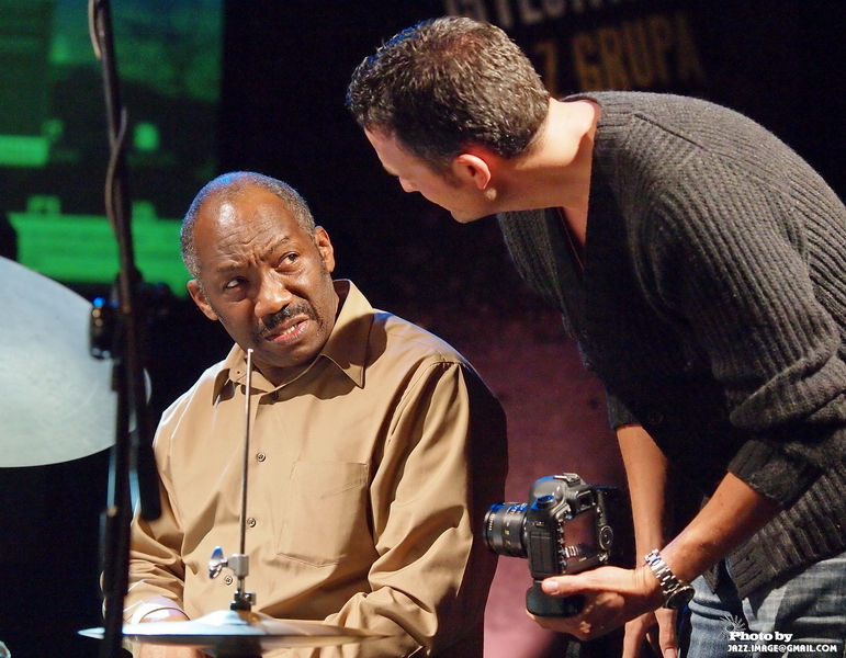 Alvin Queen, Performing with Benni Golson at Jazz Festival Zadymka Jazzowa, Bielsko-Biala, Poland. 2013