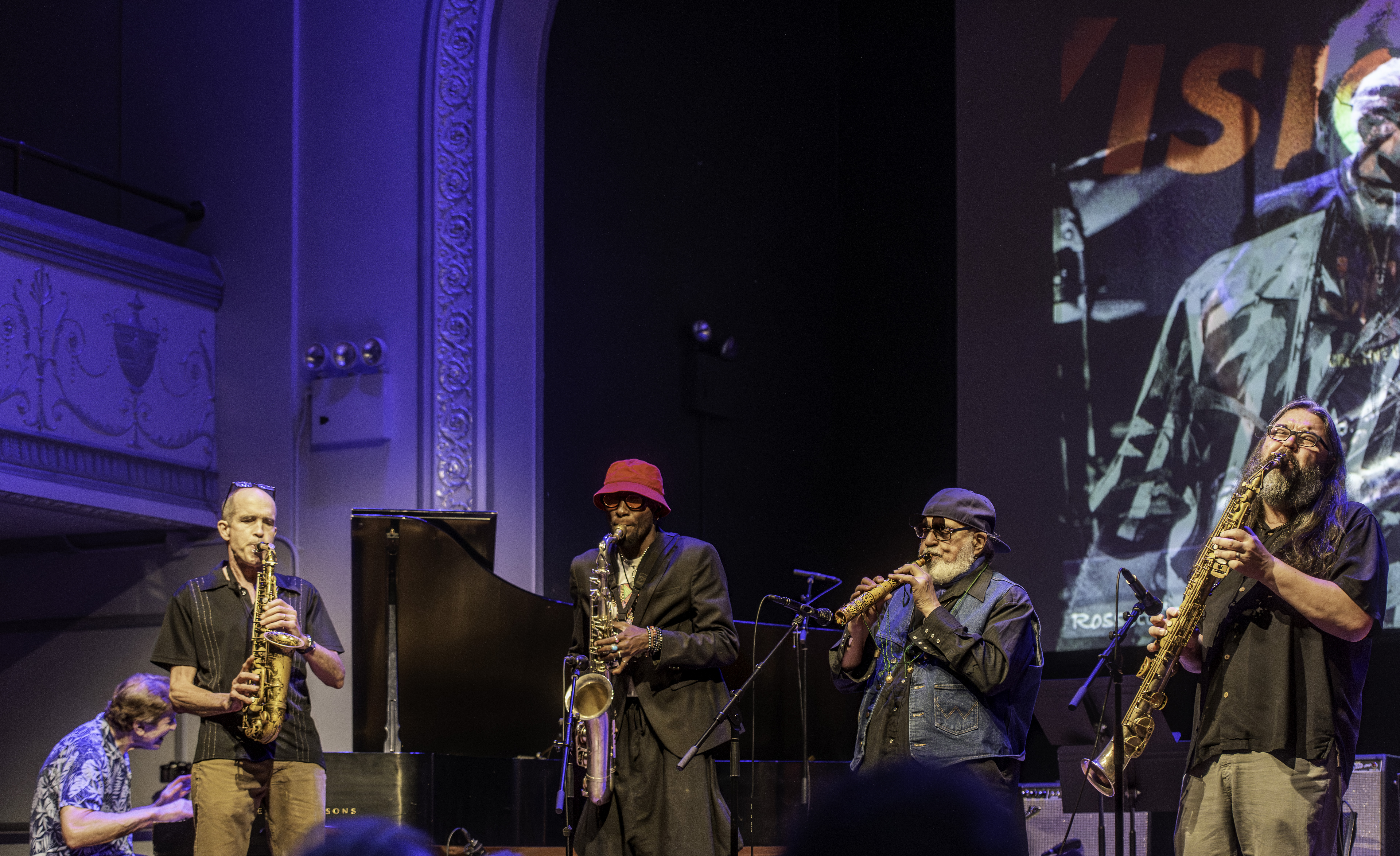 at the Edward "Kidd" Jordan Memorial Concert at Roulette in Brooklyn
