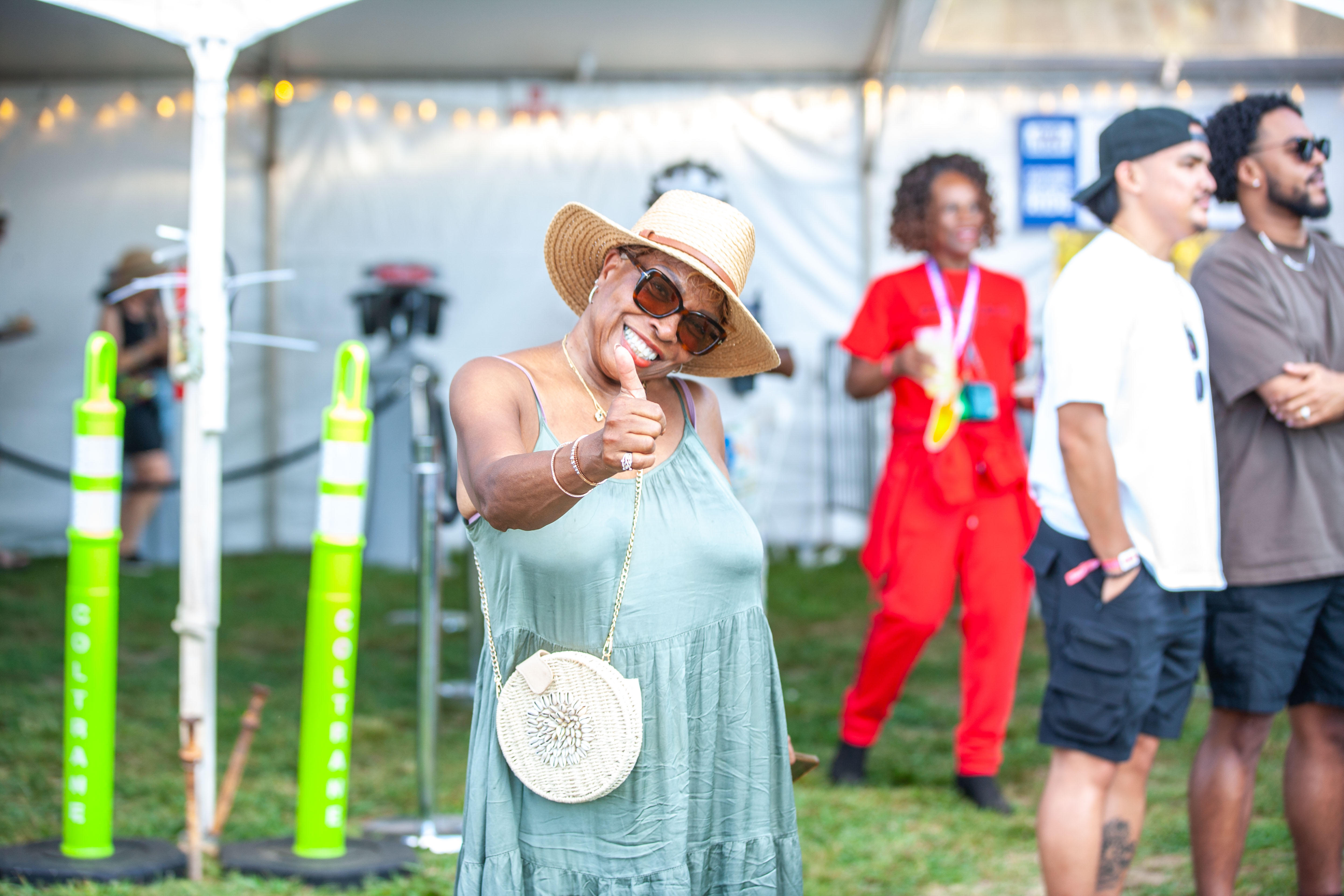 Attendee striking a pose