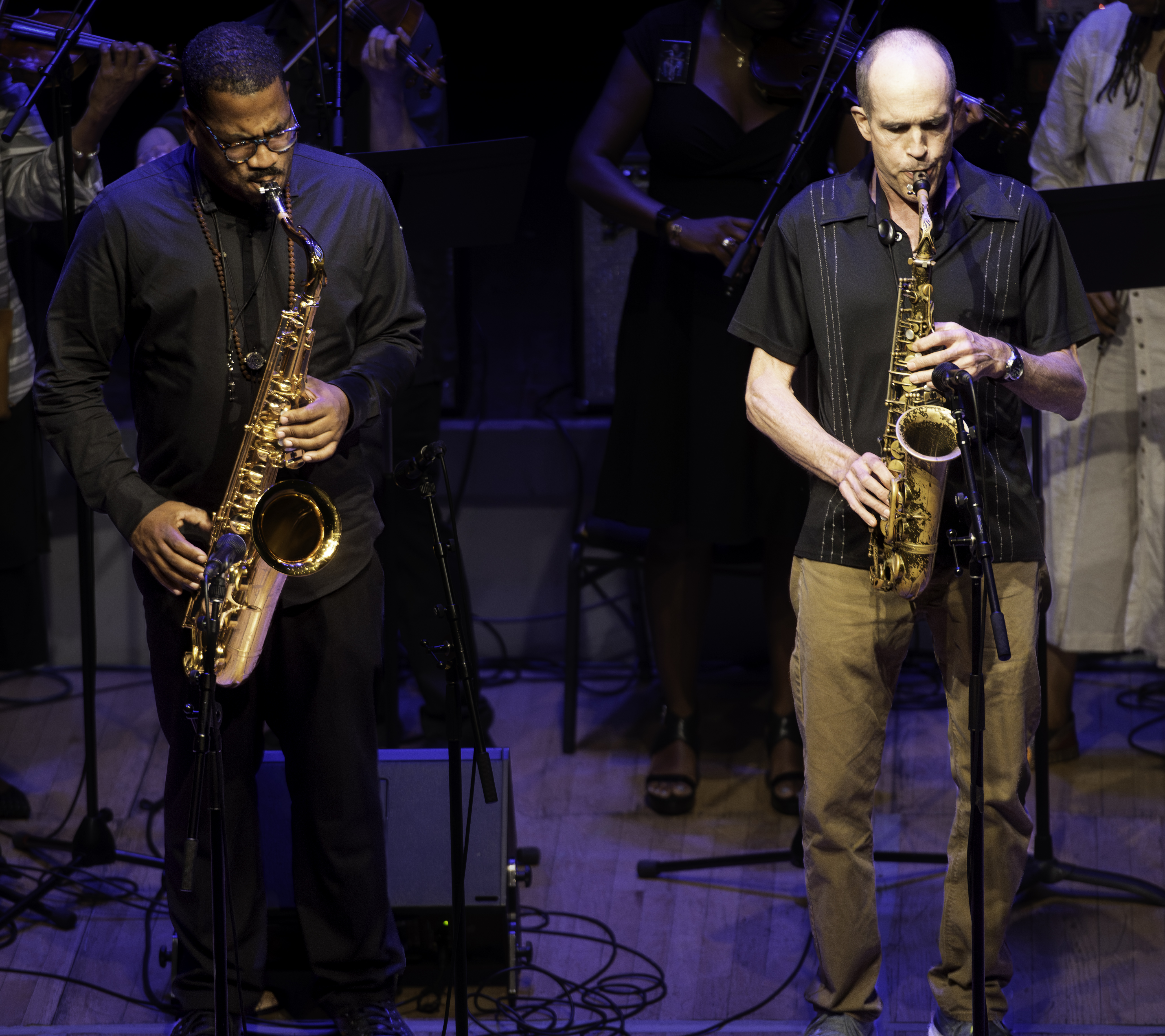 James Brandon Lewis And Rob Brown At The Edward "kidd" Jordan Memorial Concert At Roulette In Brooklyn