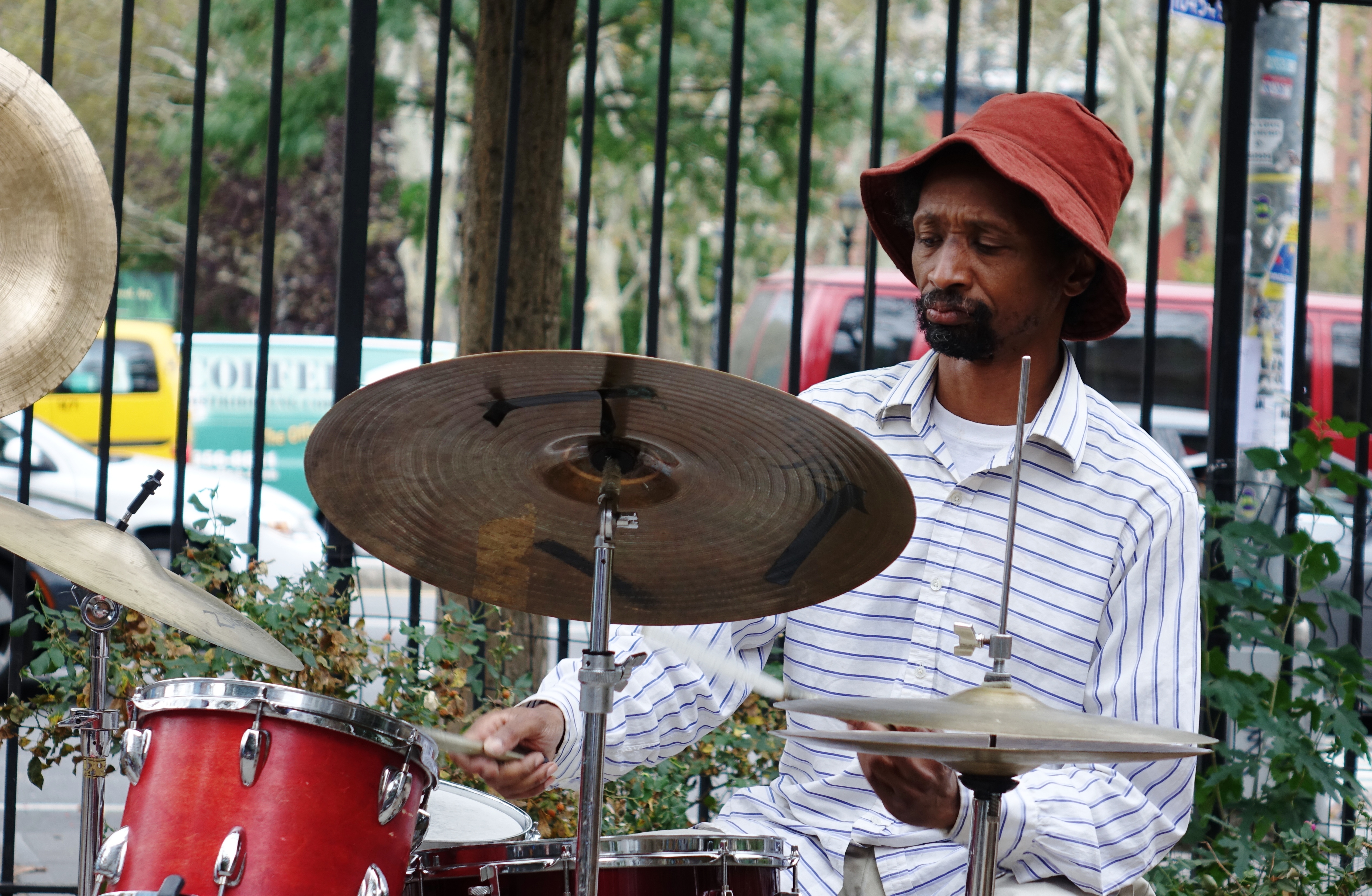 Reggie Sylvester at First Street Green, NYC in September 2017