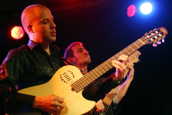 Jeremy Tordjman and Manu Hagmann with "Kara" at the Sud Des Alpes, Amr, Geneva, Switzerland, March 2006