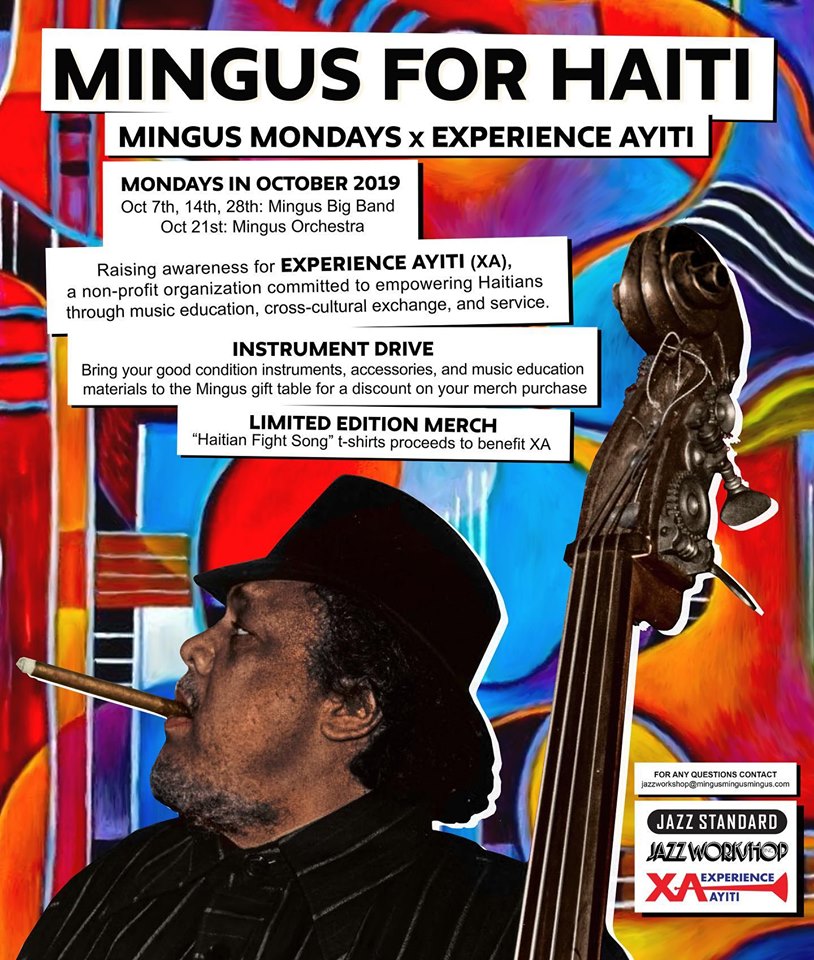 Experience Ayiti Joins With The Mingus Big Band At New York’s Jazz Standard This October To Support Music Initiatives In Haiti