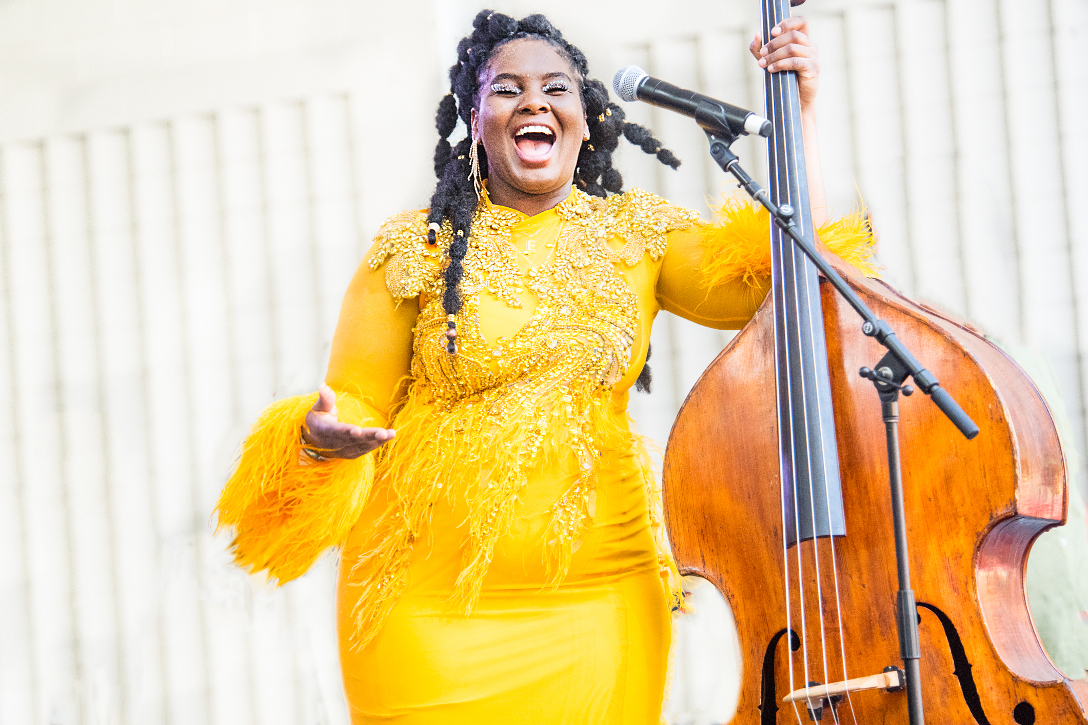 Edea Owens at the 2023 Charlie Parker Jazz Festival