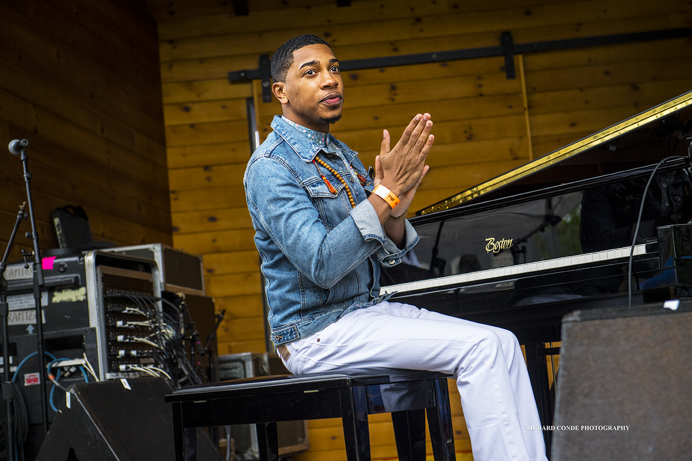 Christian Sands at the 2018 Freihofer Saratoga Jazz Festival