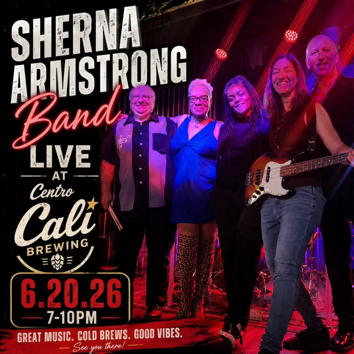 Sherna Armstrong Band Live at Centro Cali Brewing 6.20.2026 — jazz photo by Sherna Armstrong | All About Jazz