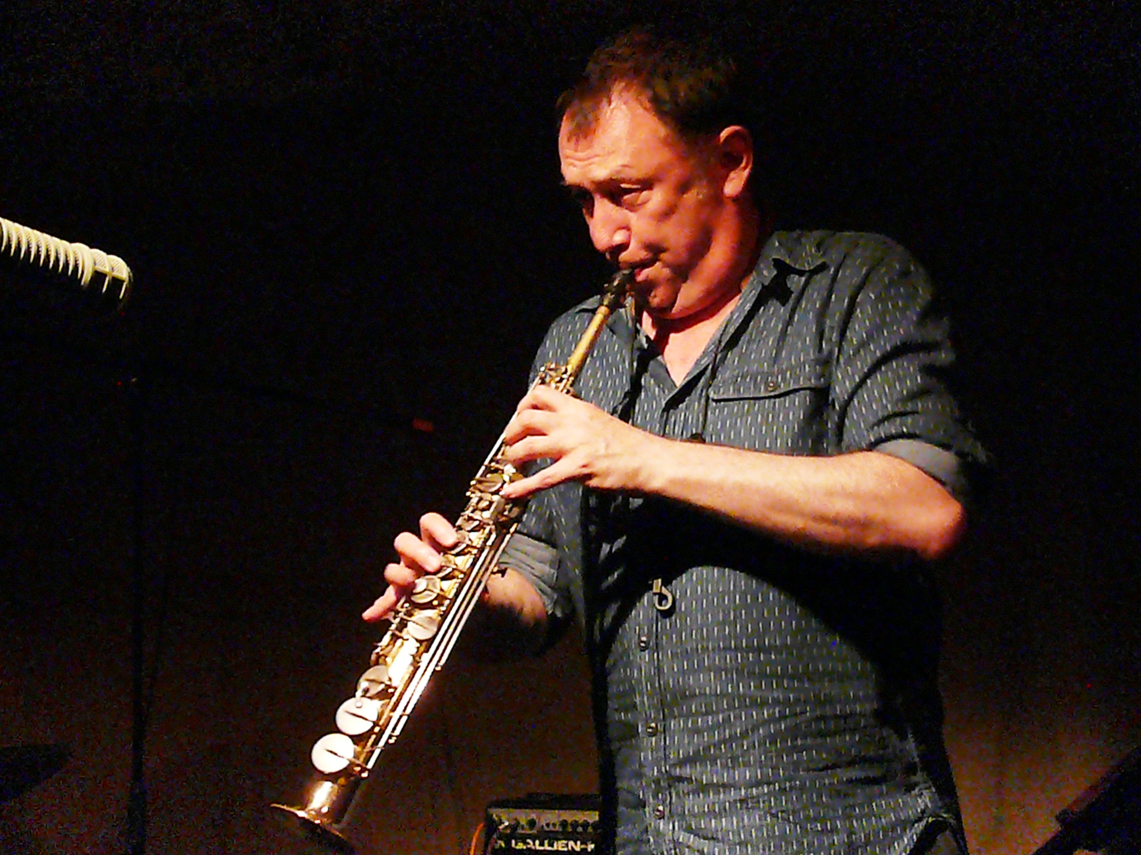 John Butcher at Cafe Oto, London in July 2017