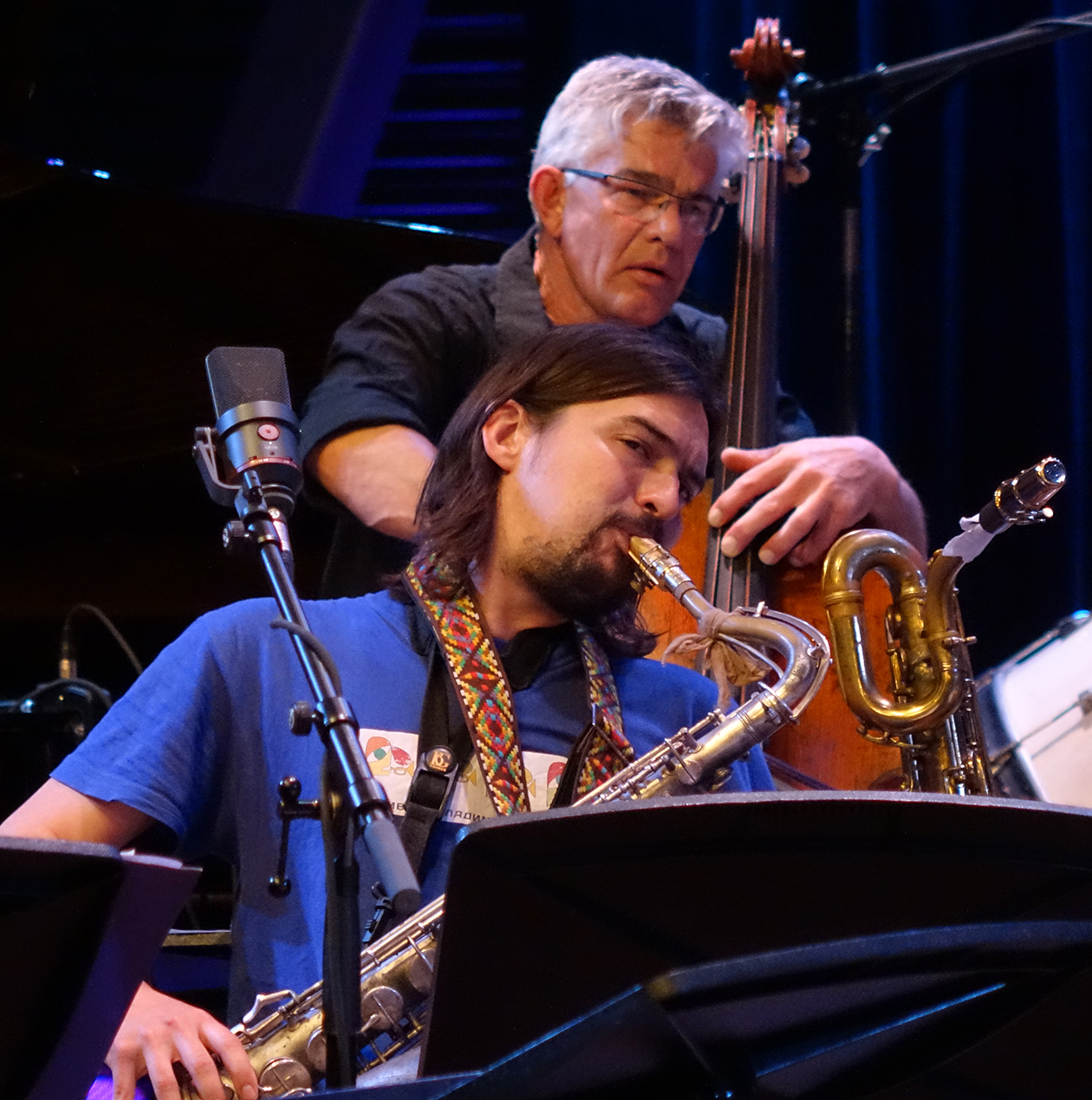 Wilbert de Joode and John Dikeman at Doek Festival 2015