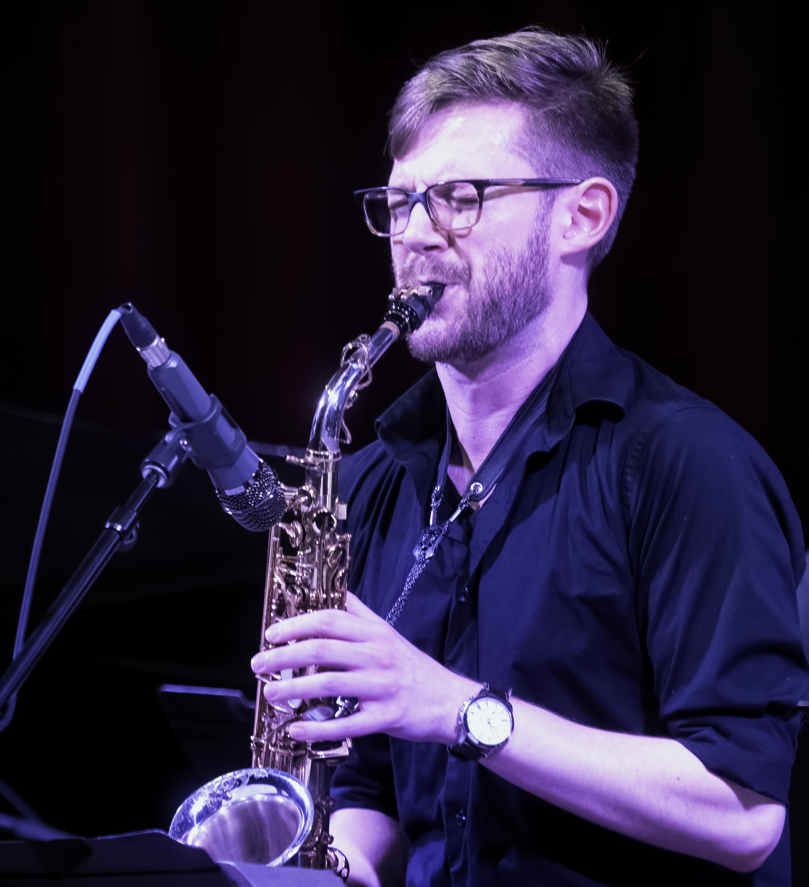 Nathan Reising with the Tyshawn Sorey Sextet at the NYC Jazz Gallery