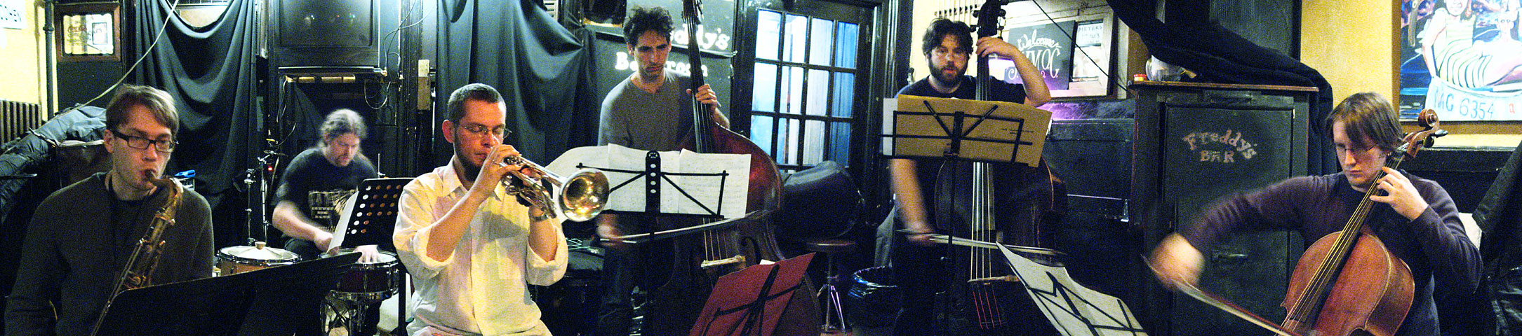 Nate Wooley Sextet with Adam Lane, Reuben Radding, Andrew Drury, Christopher Hoffman and Matt Bauder- Freddy's Backroom 2005