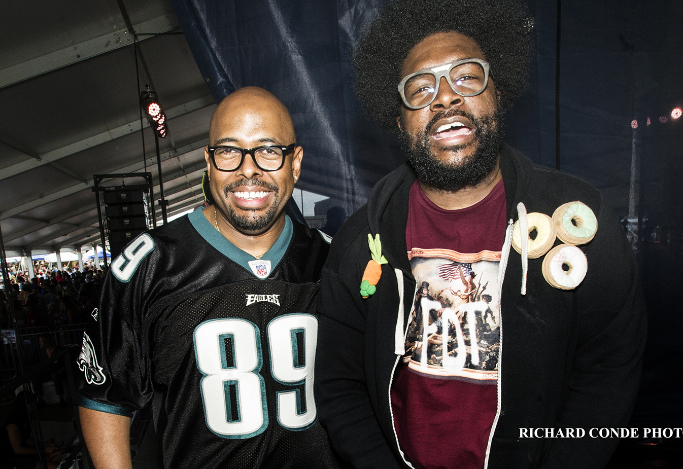 Christian McBride and Quest Love at the 2017 Newport Jazz Festival