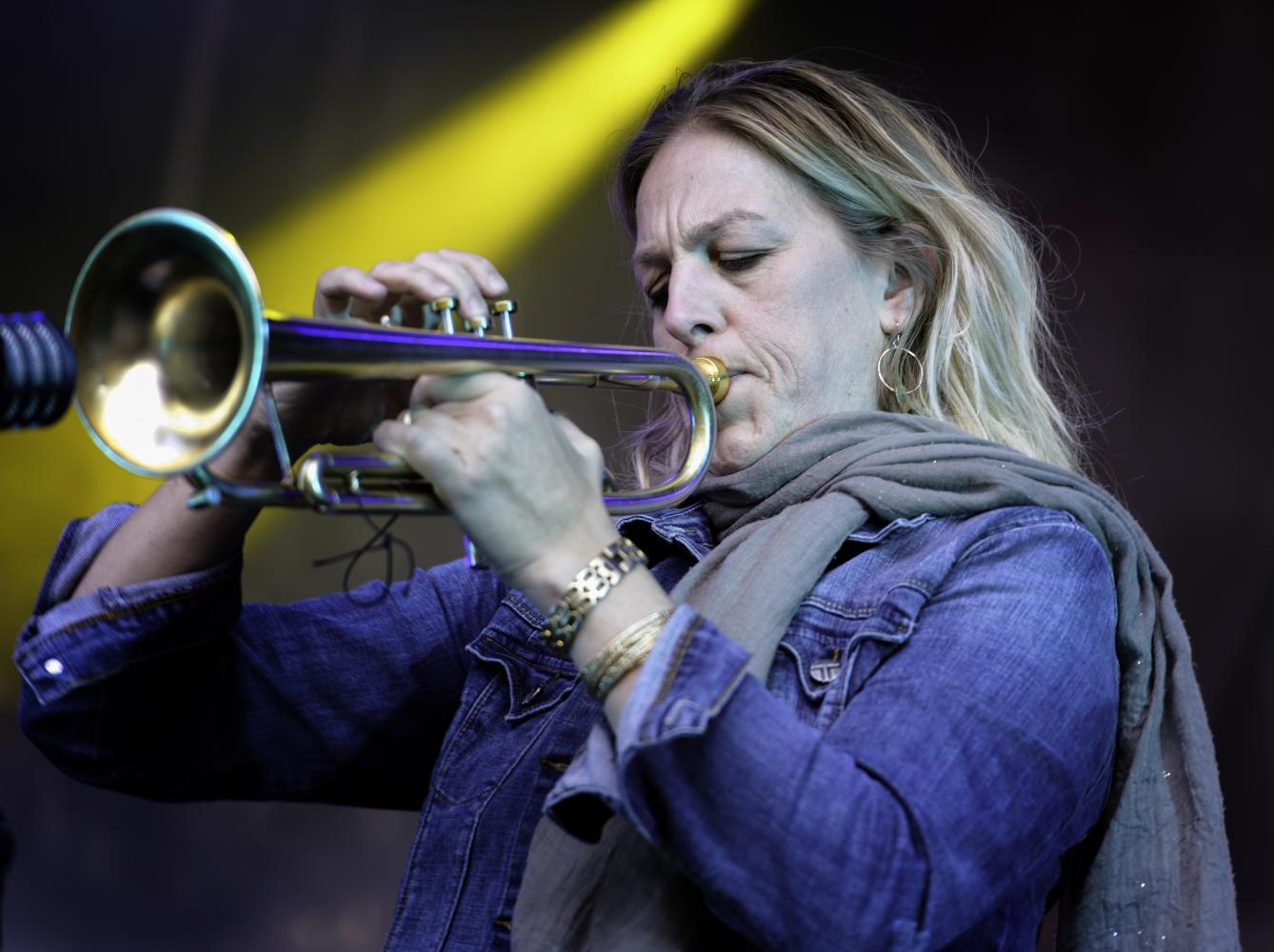 Ingrid Jensen with the Marianne Trudel Trio at the Montreal International Jazz Festival 2016