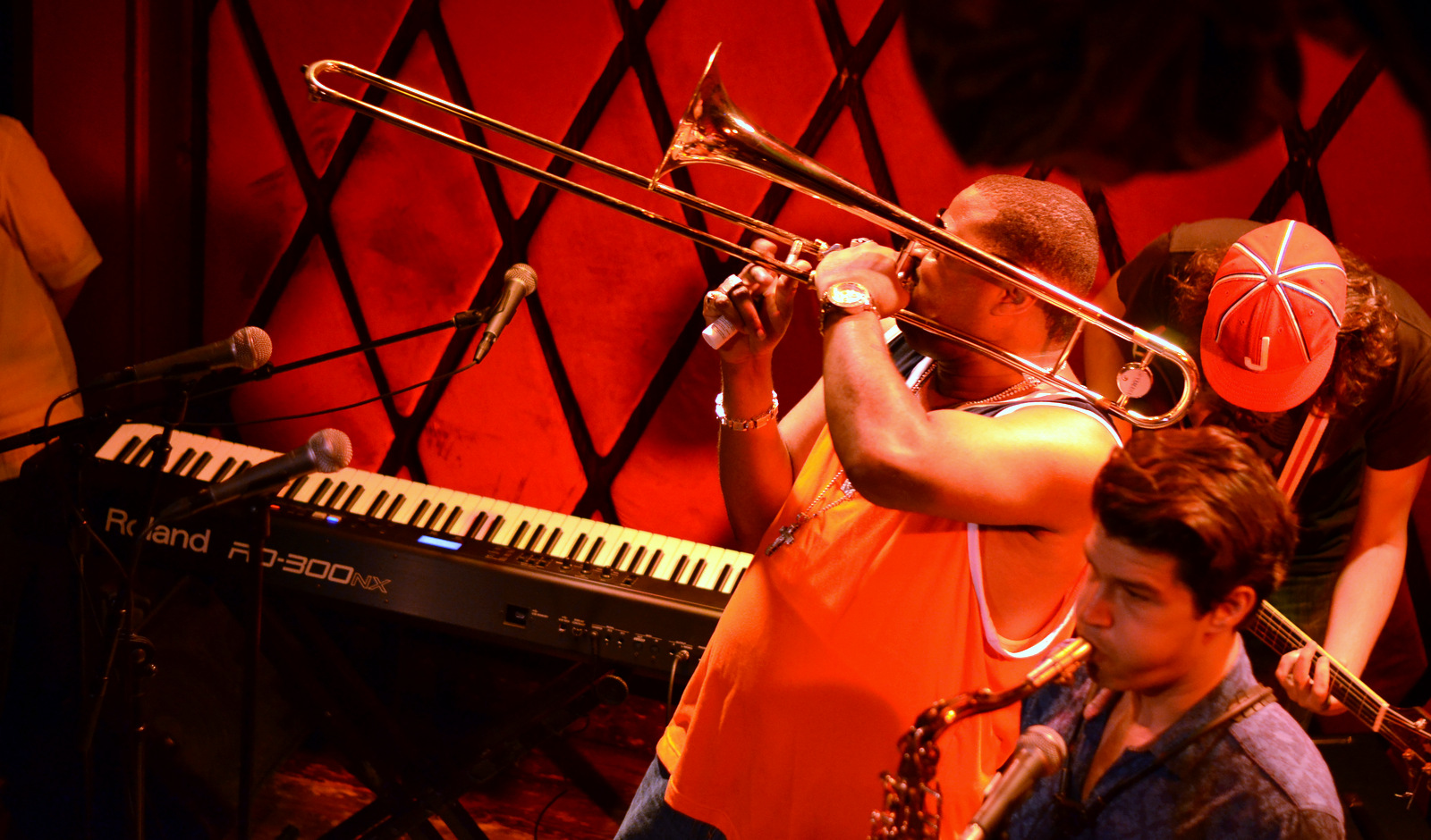 Glen David Andrews at Rockwood Music Hall in Nyc on 6-18-14