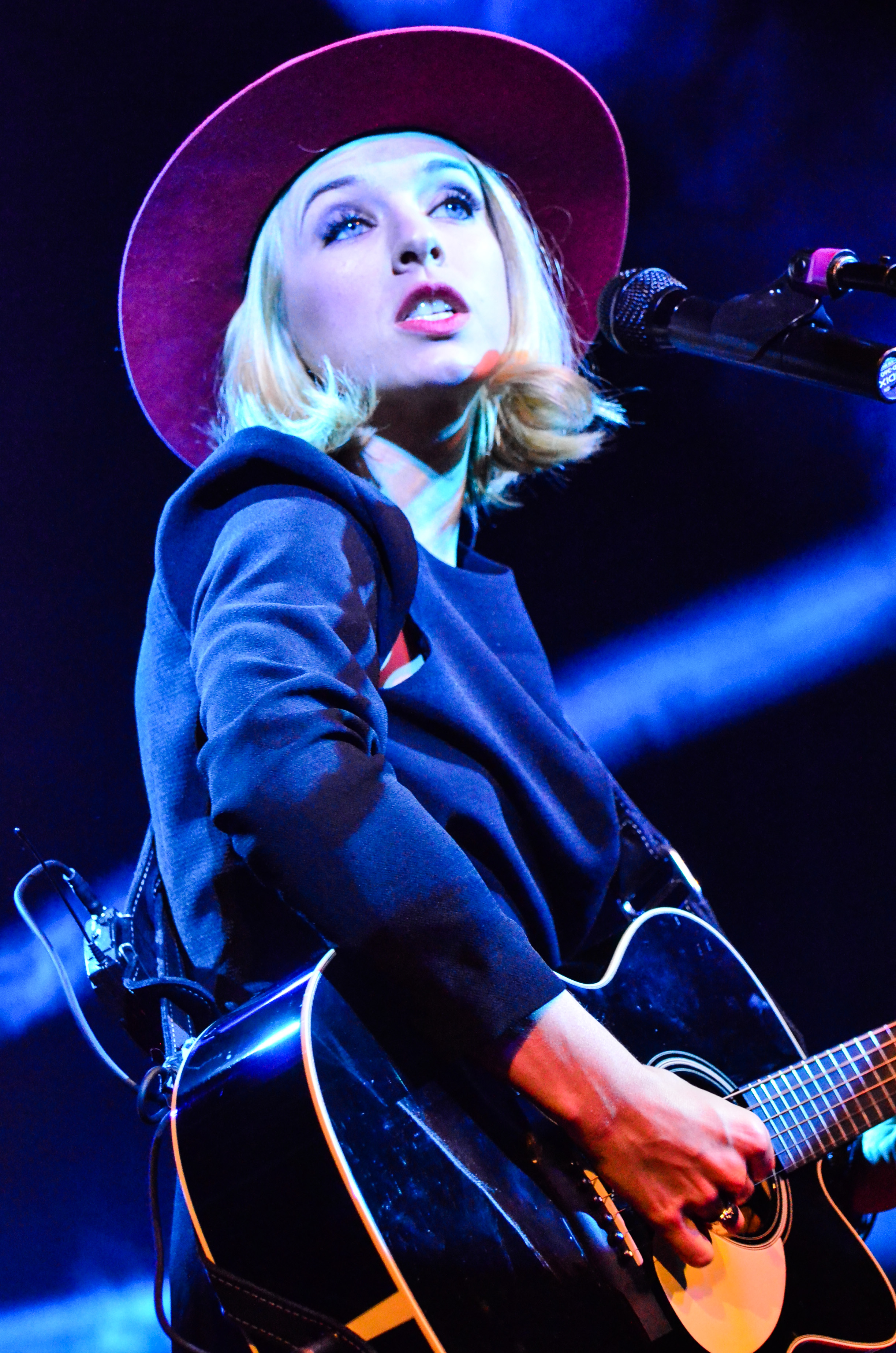 ZZ Ward at Irving Plaza on 9-18-2015. 