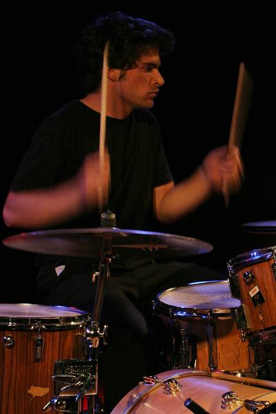 Nelson Schaer with "NK" at the Sud Des Alpes, Amr, Geneva, Switzerland, May 2006