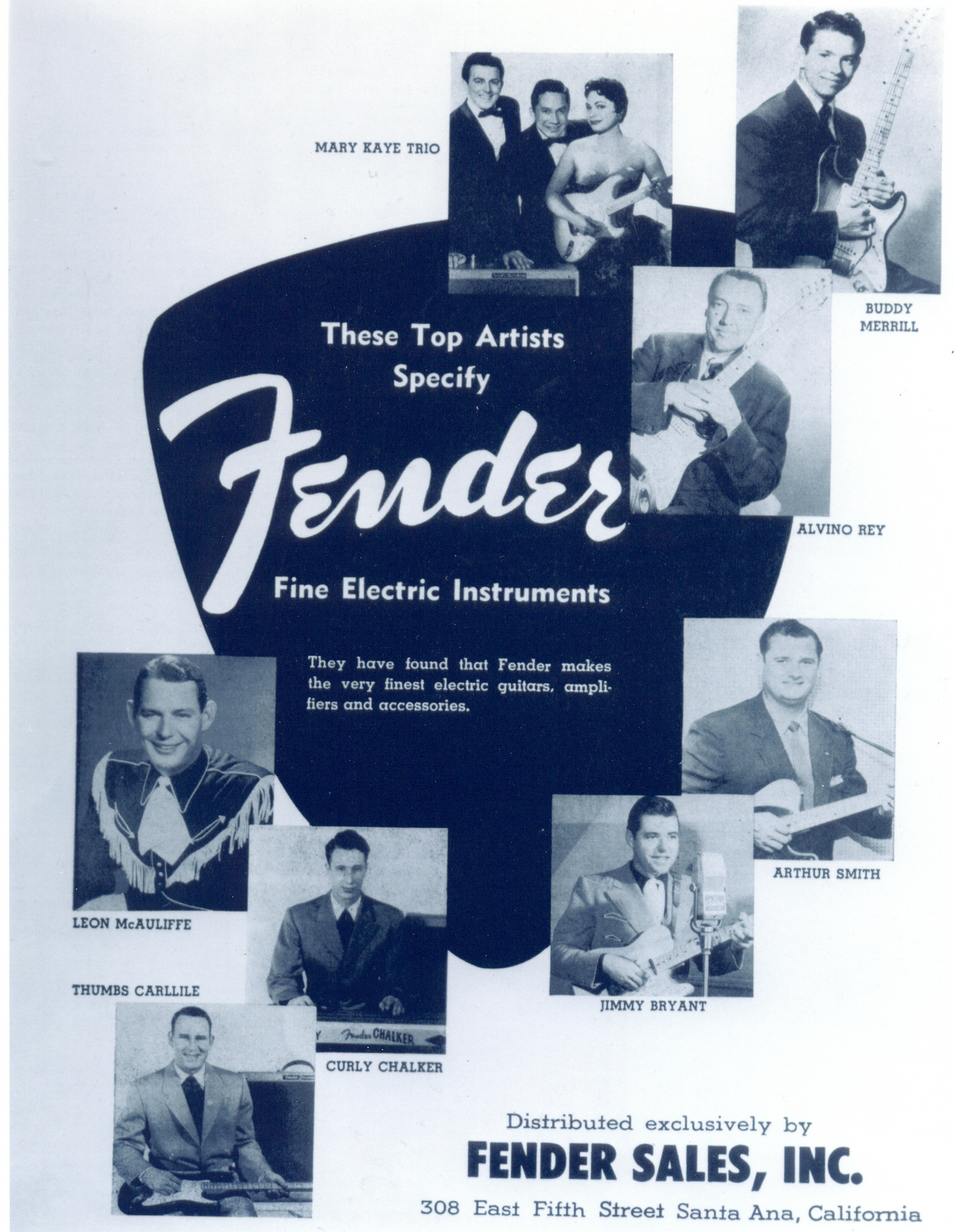 Another Fender Ad. Mary Was the Only Woman