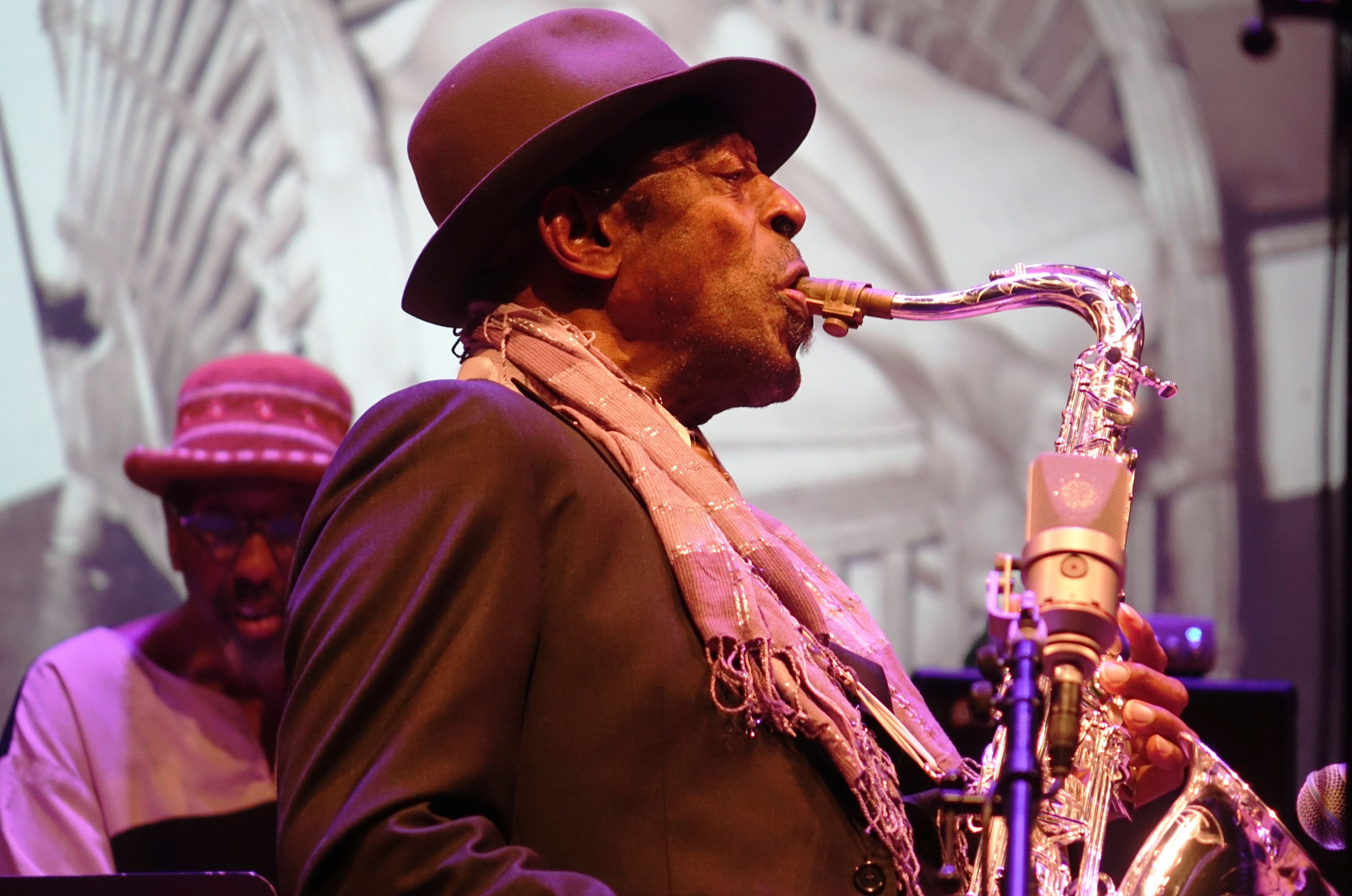 William Parker and Archie Shepp at Roulette, Brooklyn in May 2018