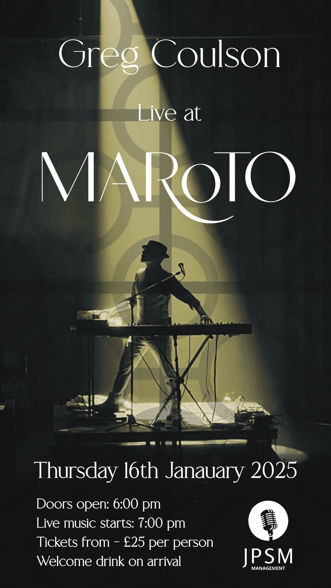 Greg Coulson Live At Maroto