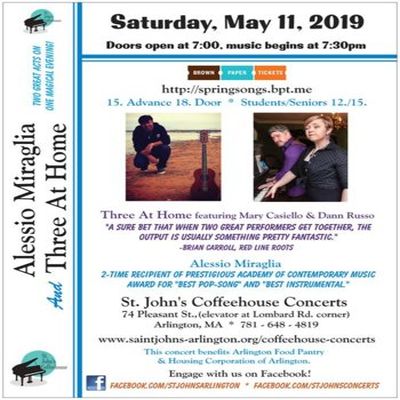 Mary Casiello's Three At Home And Alessio Miraglia And Friends At St. John's