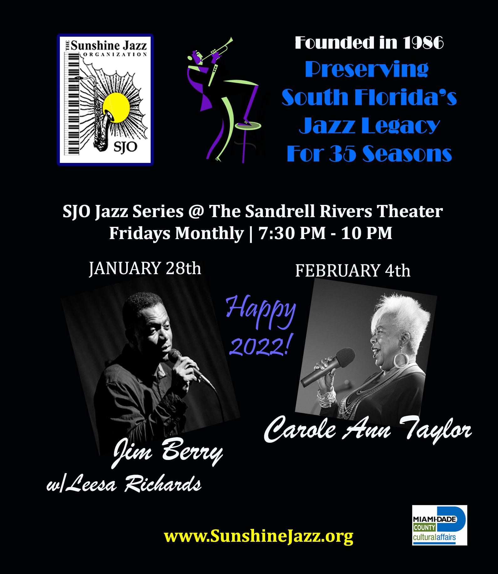 Sunshine Jazz Presents Jim Berry Featuring Leesa Richards