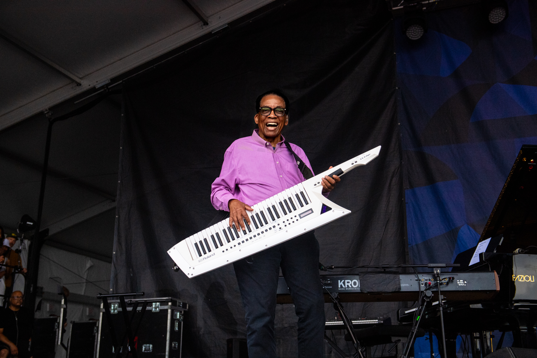 Herbie Hancock at the 2026 Newport Jazz Festival — jazz photo by Richard Conde | All About Jazz