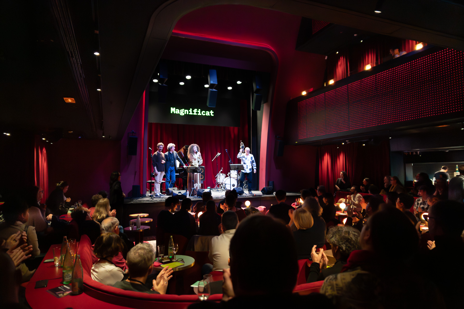 Badrya Razem, Giovanni Falzone and Roberto Olzer at Jazz I Am 2026 — jazz photo by Gabriele Guala | All About Jazz