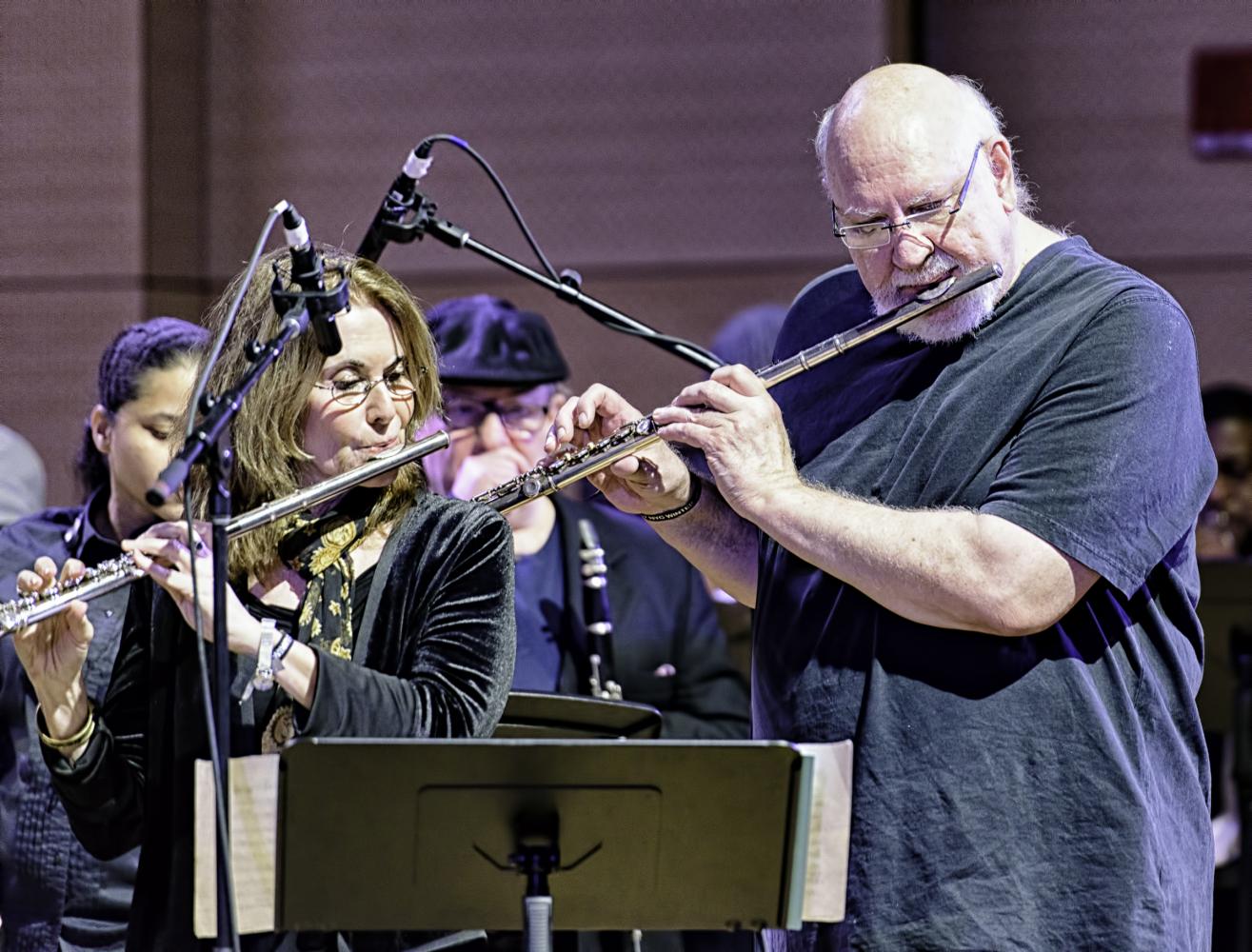 Andrea Brachfeld and Richard Keene with Craig Harris and Breathe at the NYC Winter Jazzfest 2017