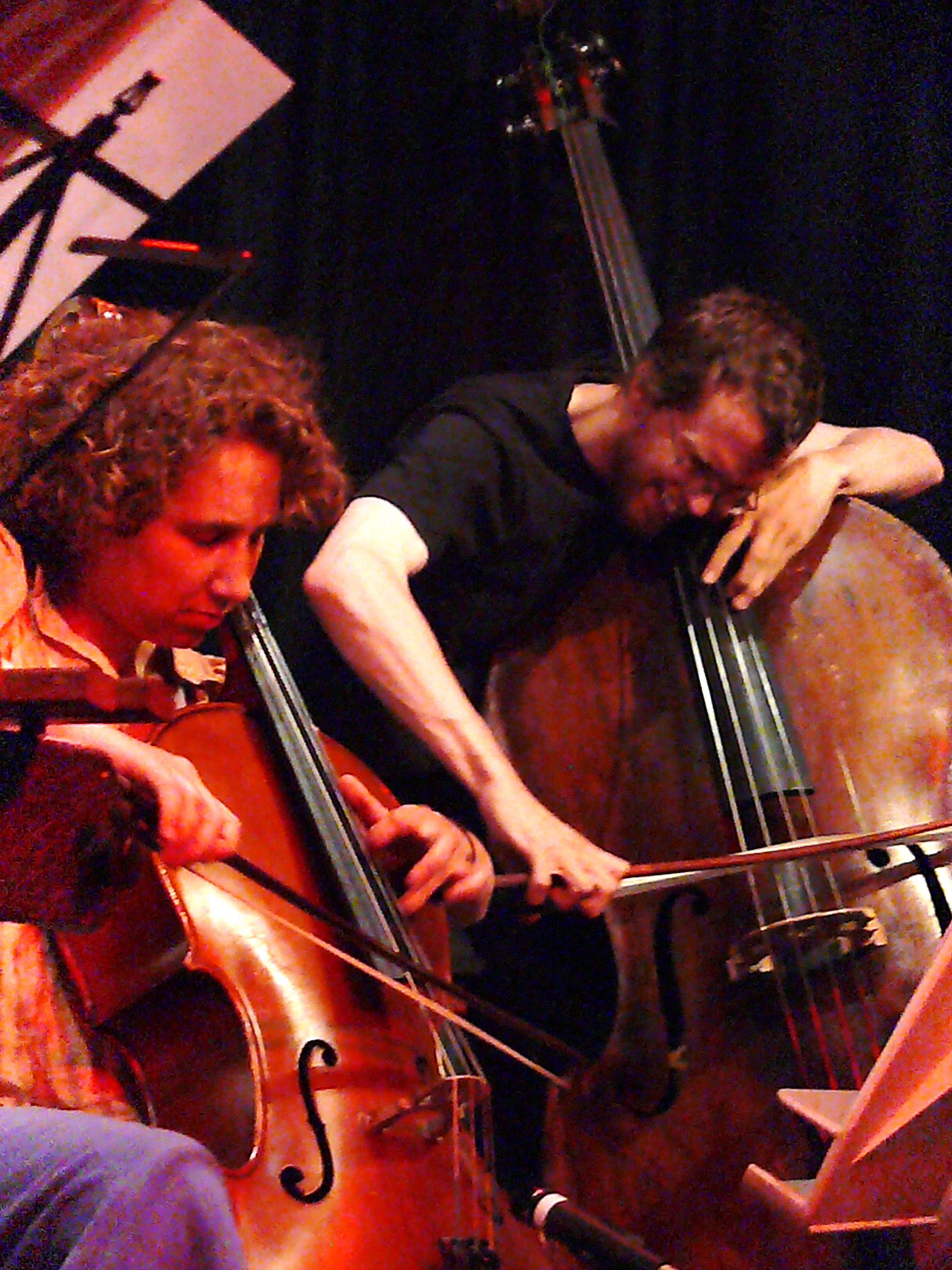 Hannah Marshall and Dominic Lash at the Vortex, London in July 2010